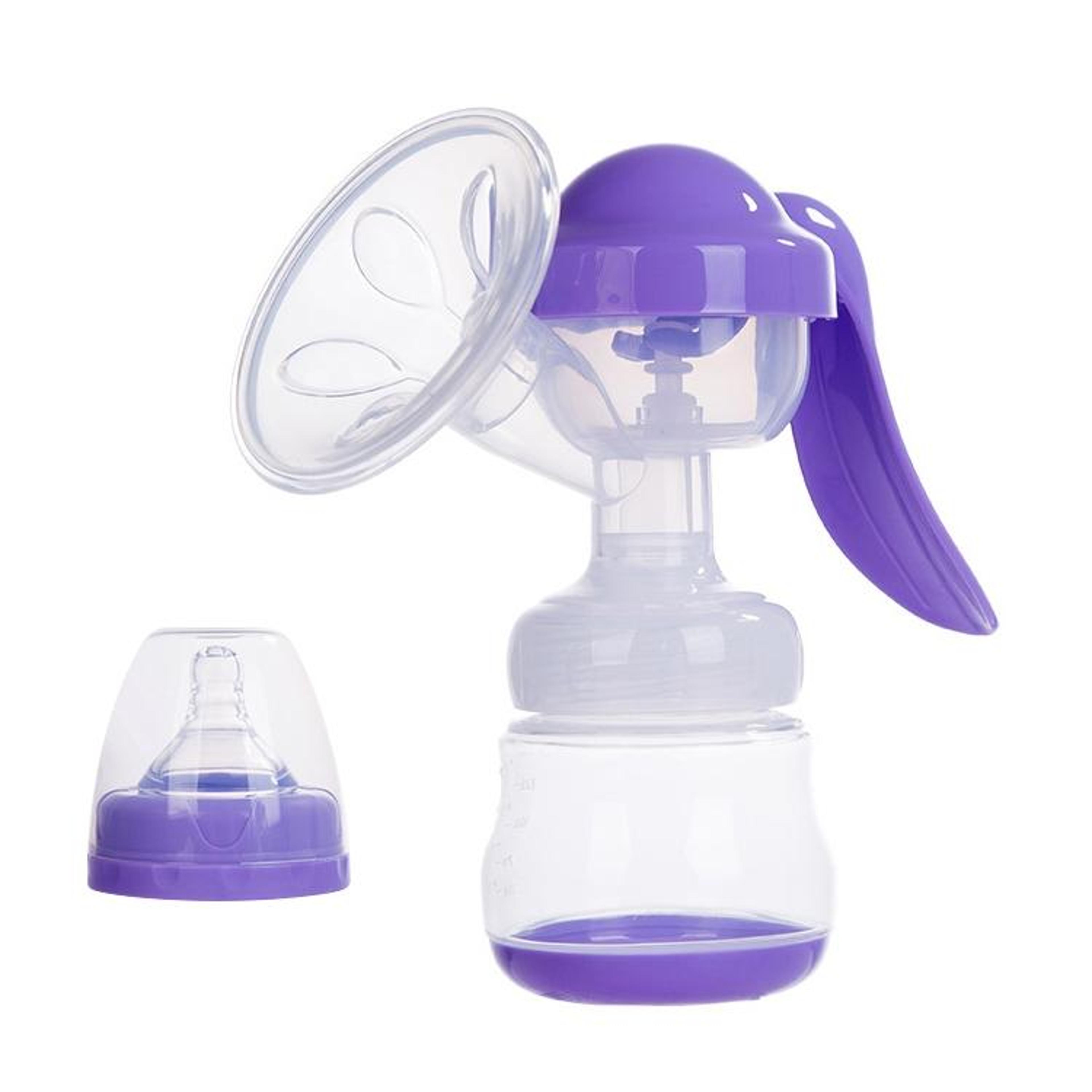comfortflow adjustable manual breast pump with gentle massage suction