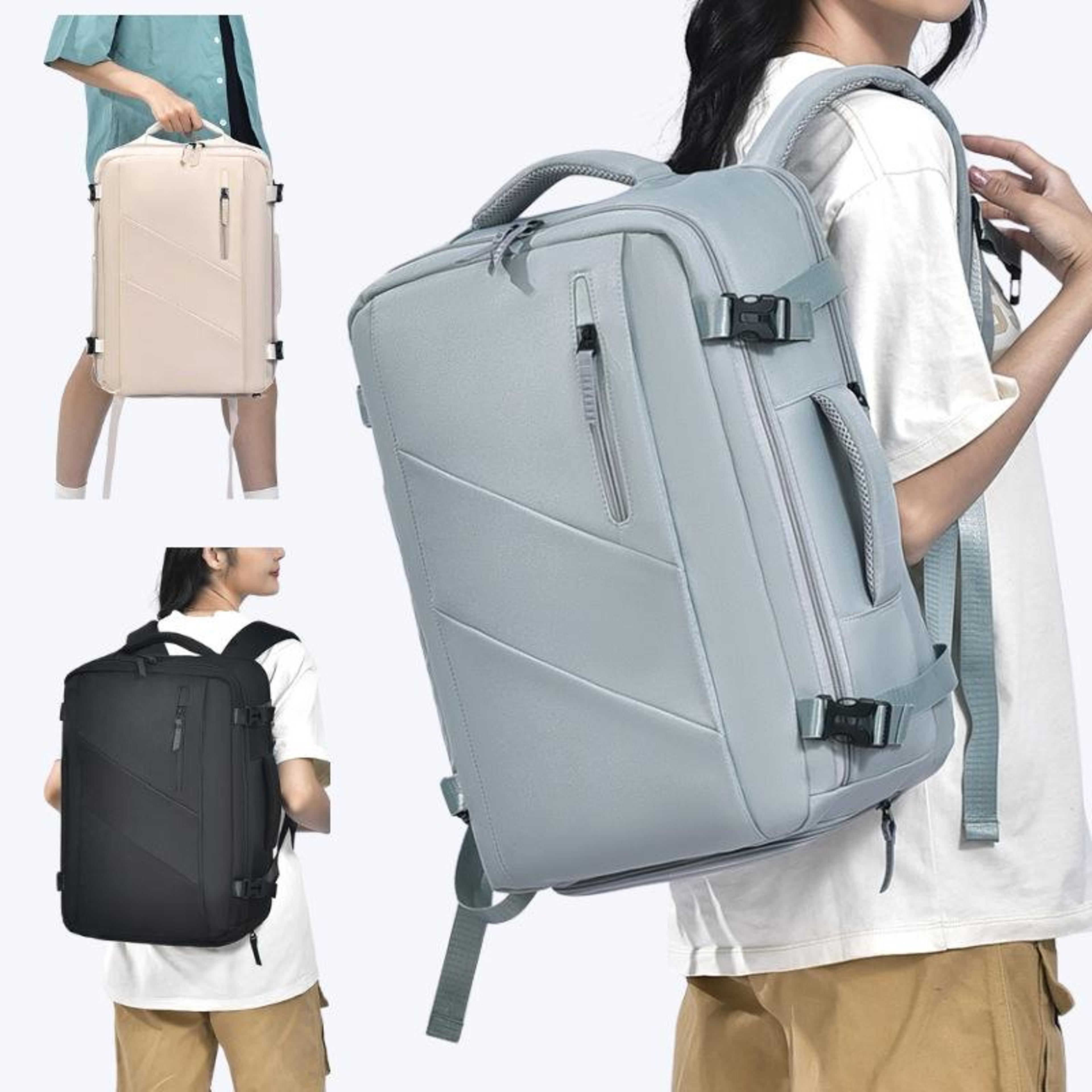 large capacity travel backpack with laptop & shoe compartment for business and weekend trips