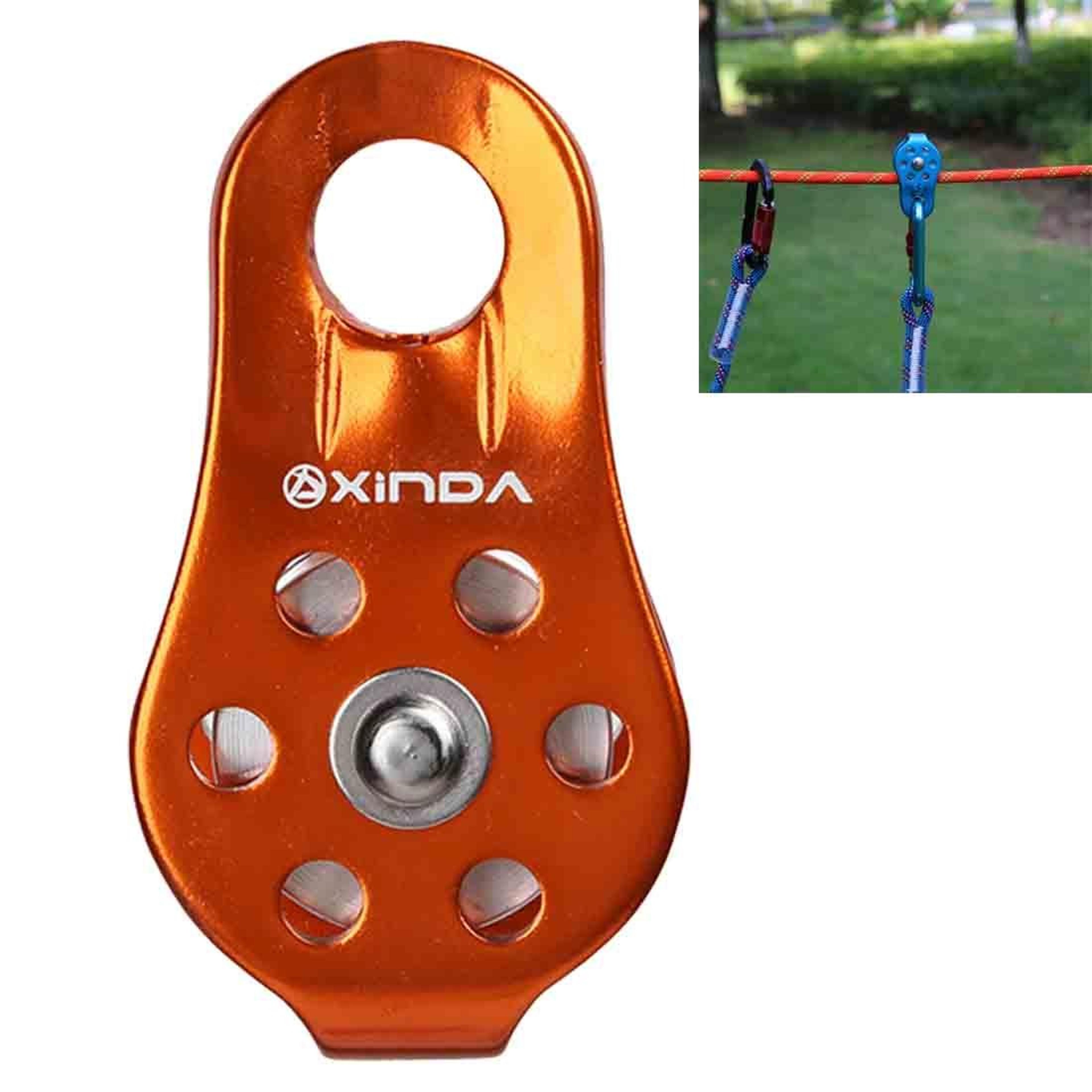 aluminum alloy climbing pulley for rope systems lightweight mountaineering pulley gear