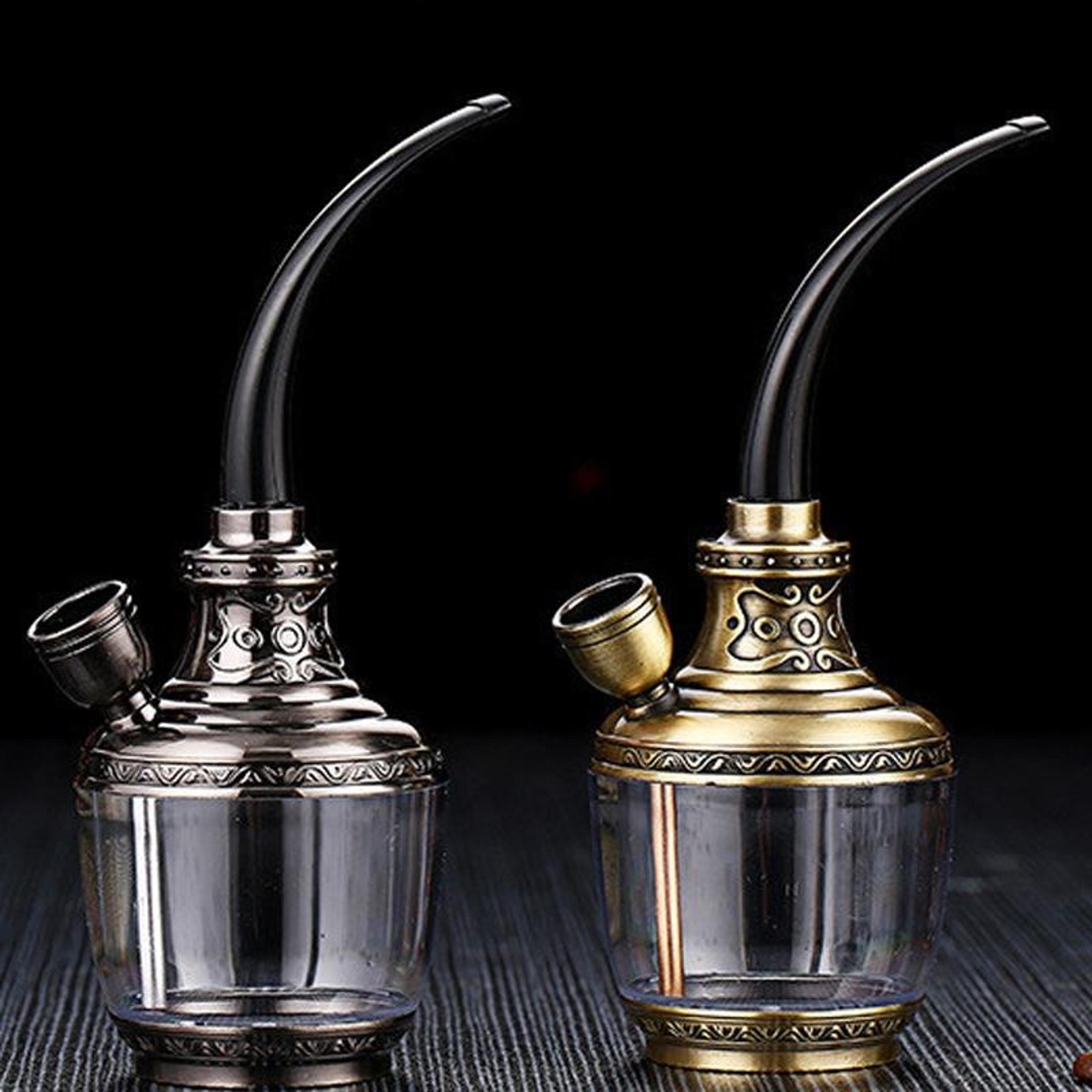 portable filtered hookah mini set with long hose dual purpose smoking device