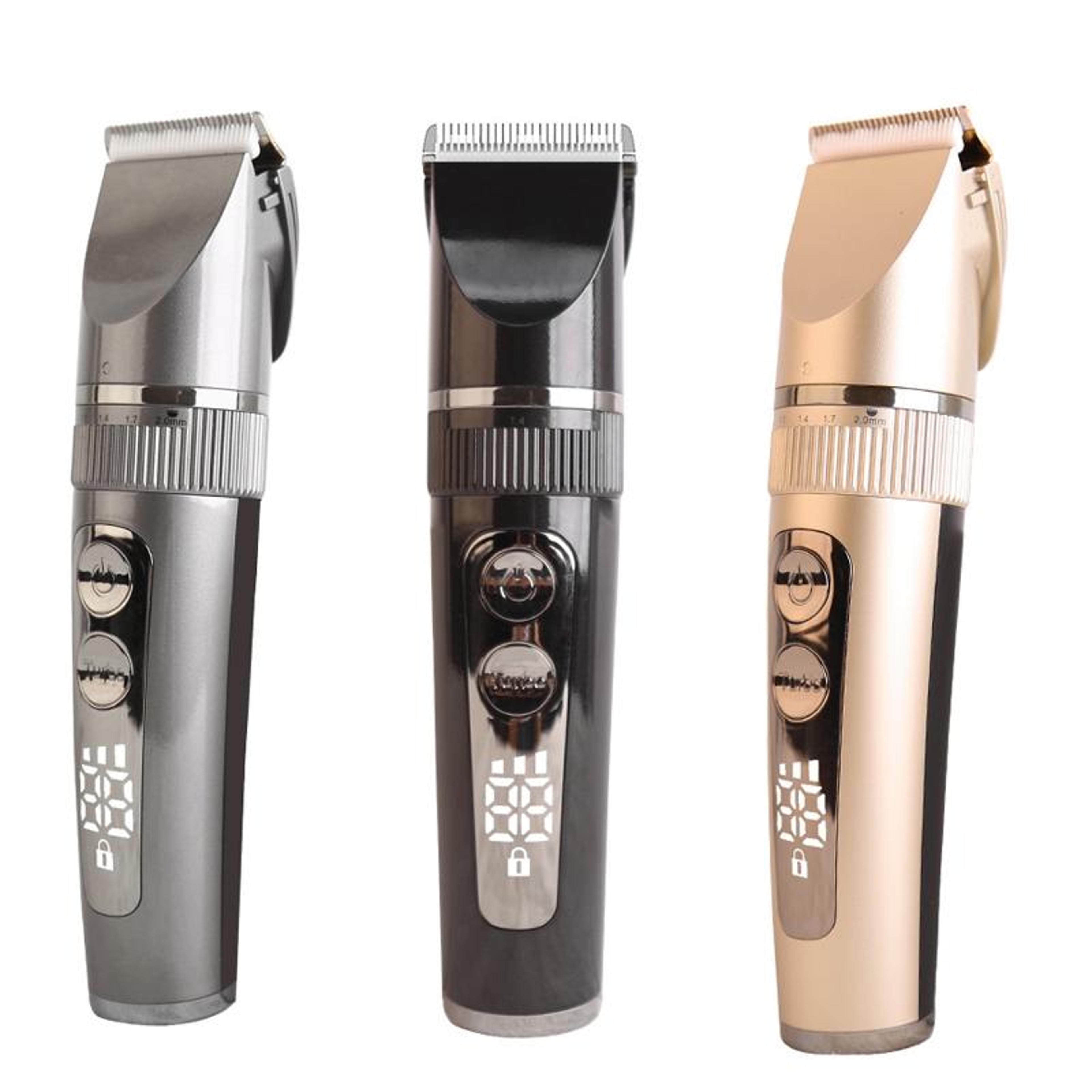 smart lcd baby & family hair clipper set with anti-pinch safety and waterproof design