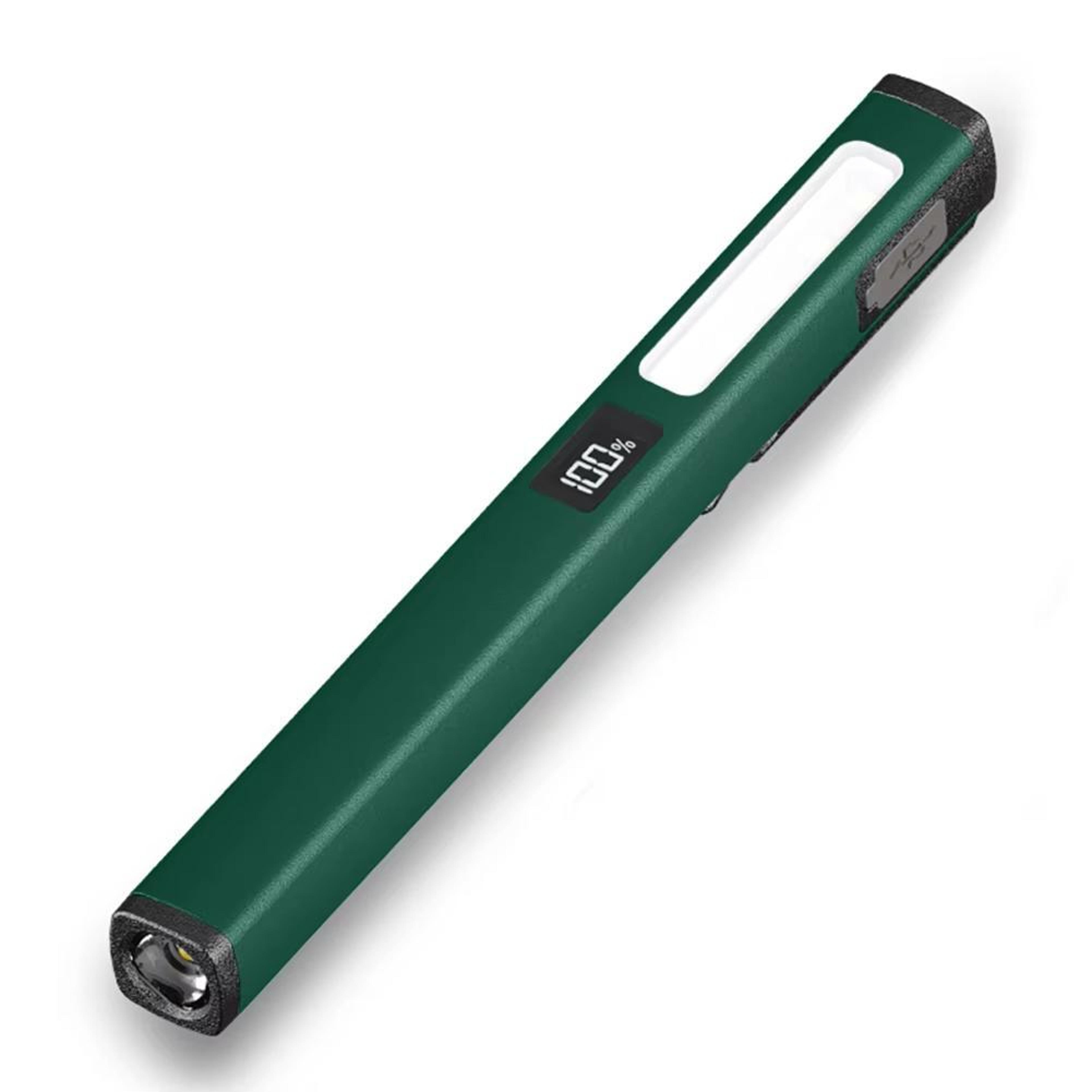 magnetic work light usb rechargeable flashlight with clip and multi mode led for repairs