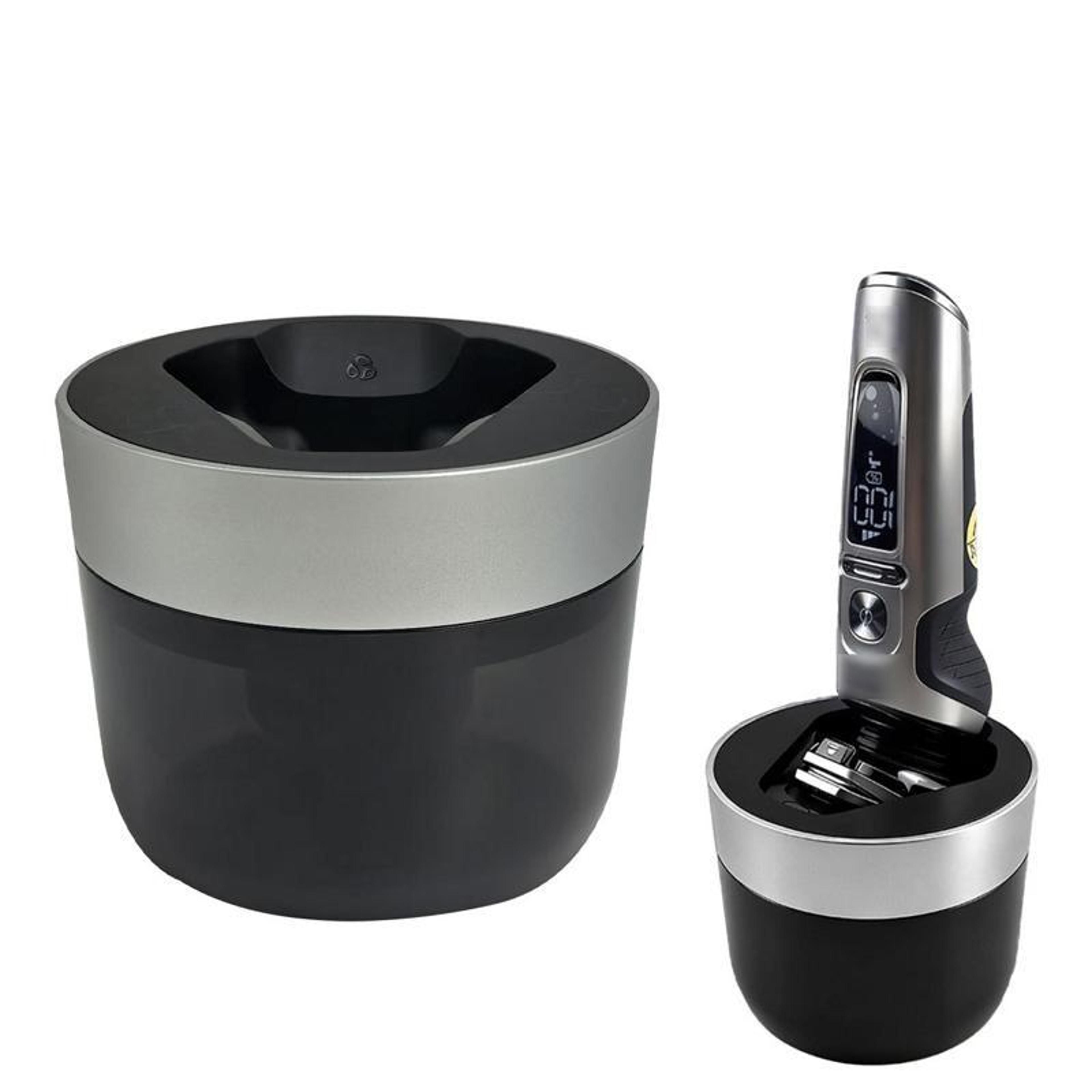 shaver cleaning station dock, automatic shaver cleaning station & sanitizing base