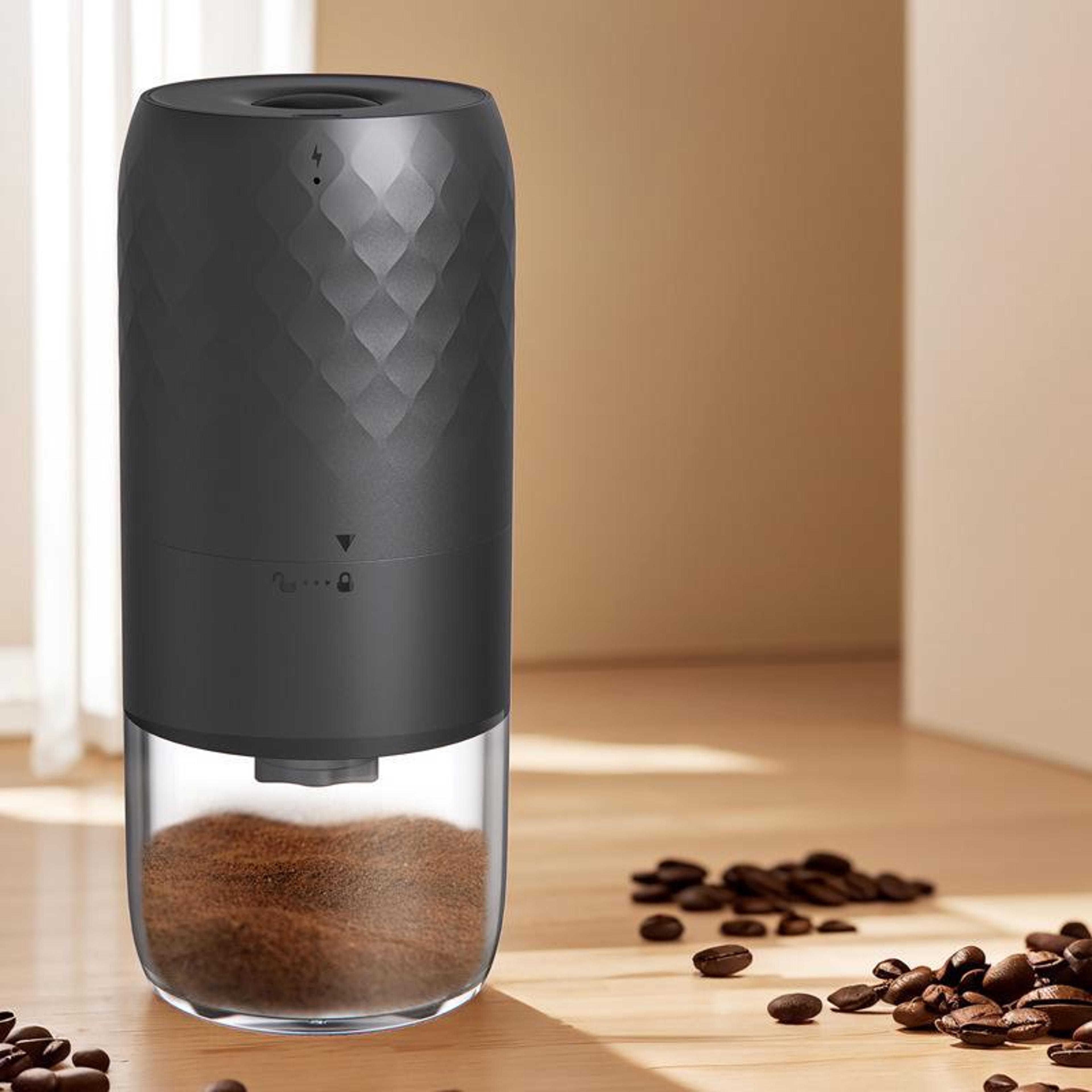 portable electric coffee grinder usb-c rechargeable with 40 settings ceramic burr mill