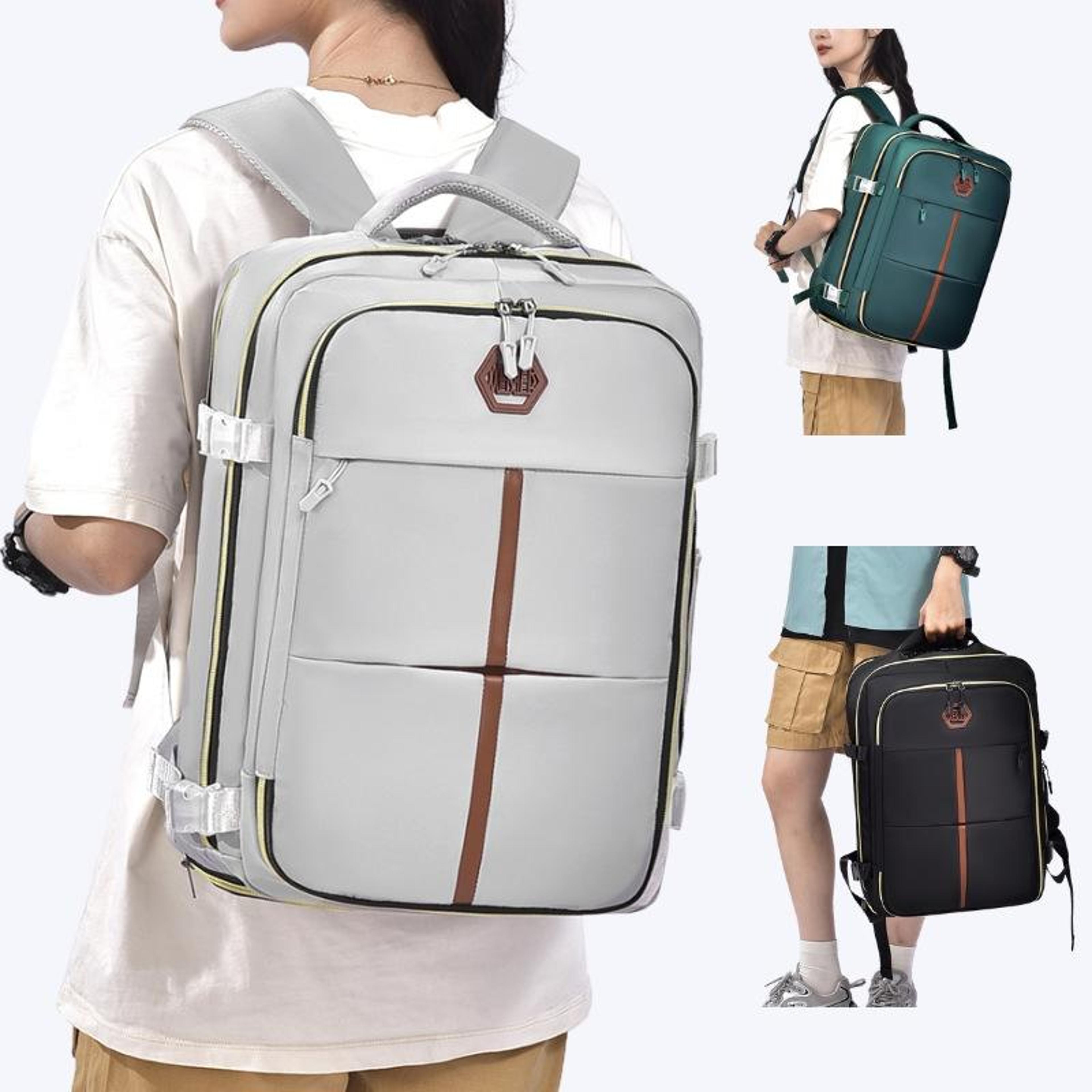 large capacity travel backpack waterproof school bag for students & daily commute