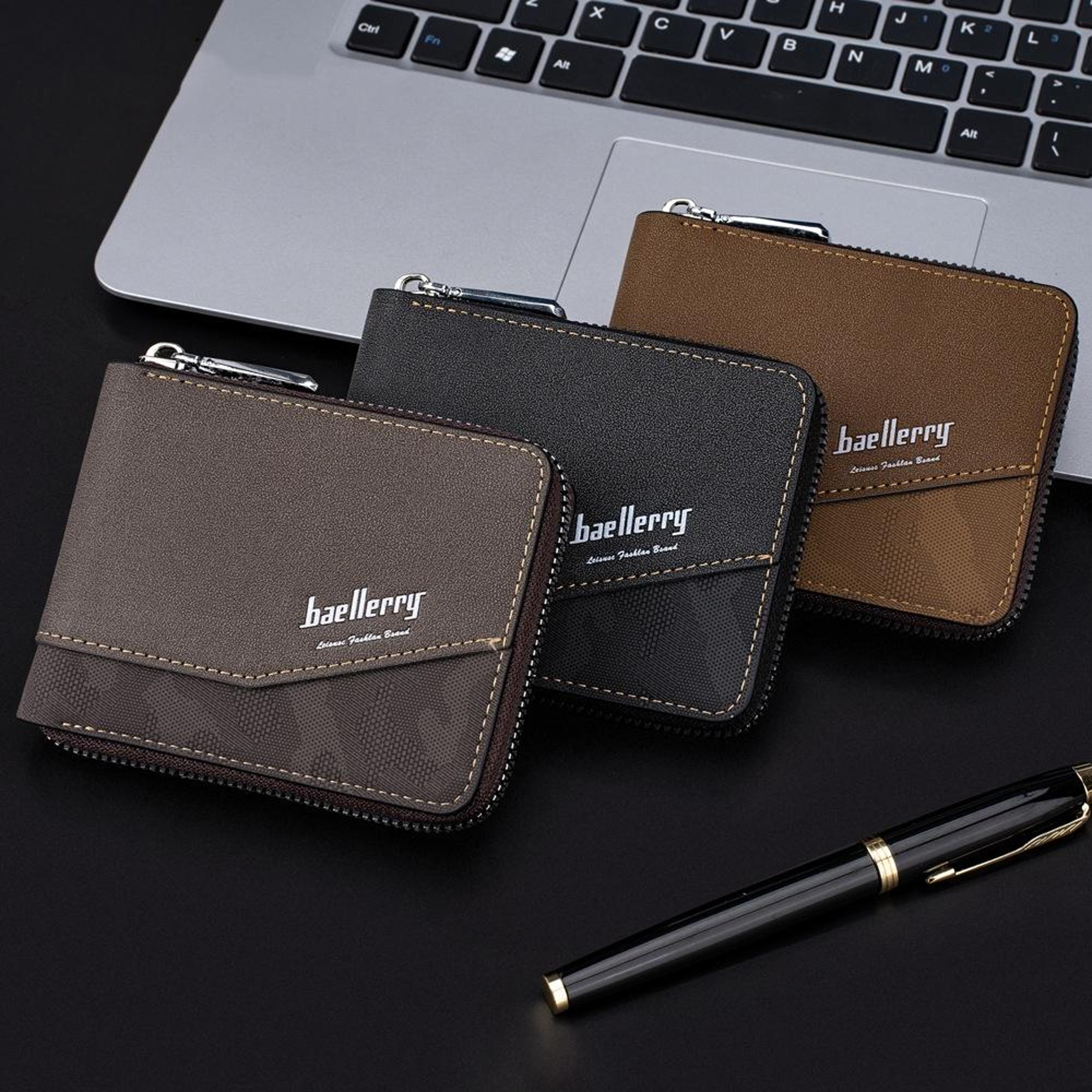 rfid blocking leather wallet for women slim zipper card holder coin purse