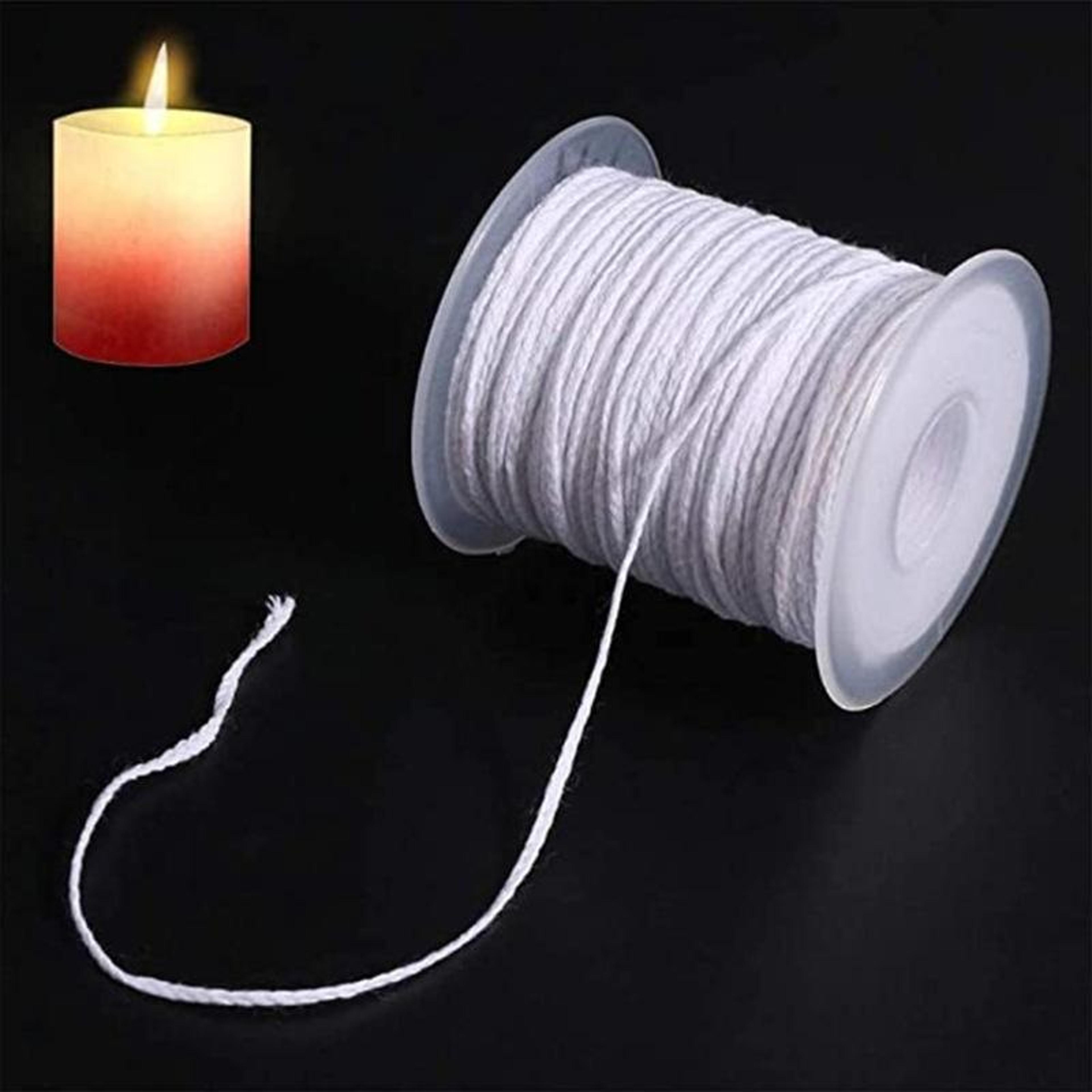 premium cotton candle wick roll 61m 24 strand braided wick for diy candle making