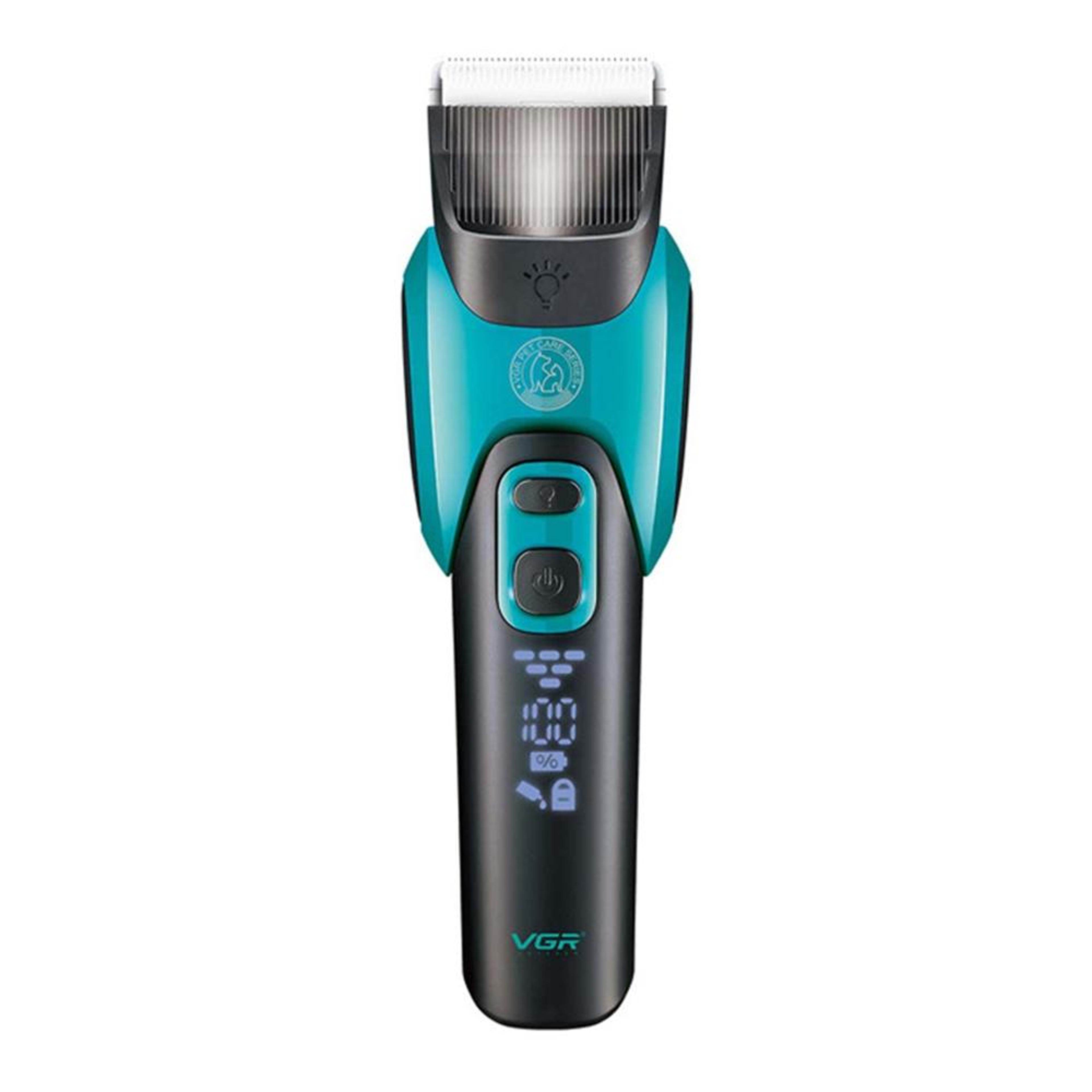 vgr v-208 quiet pet grooming clippers with led display cordless dog hair trimmer