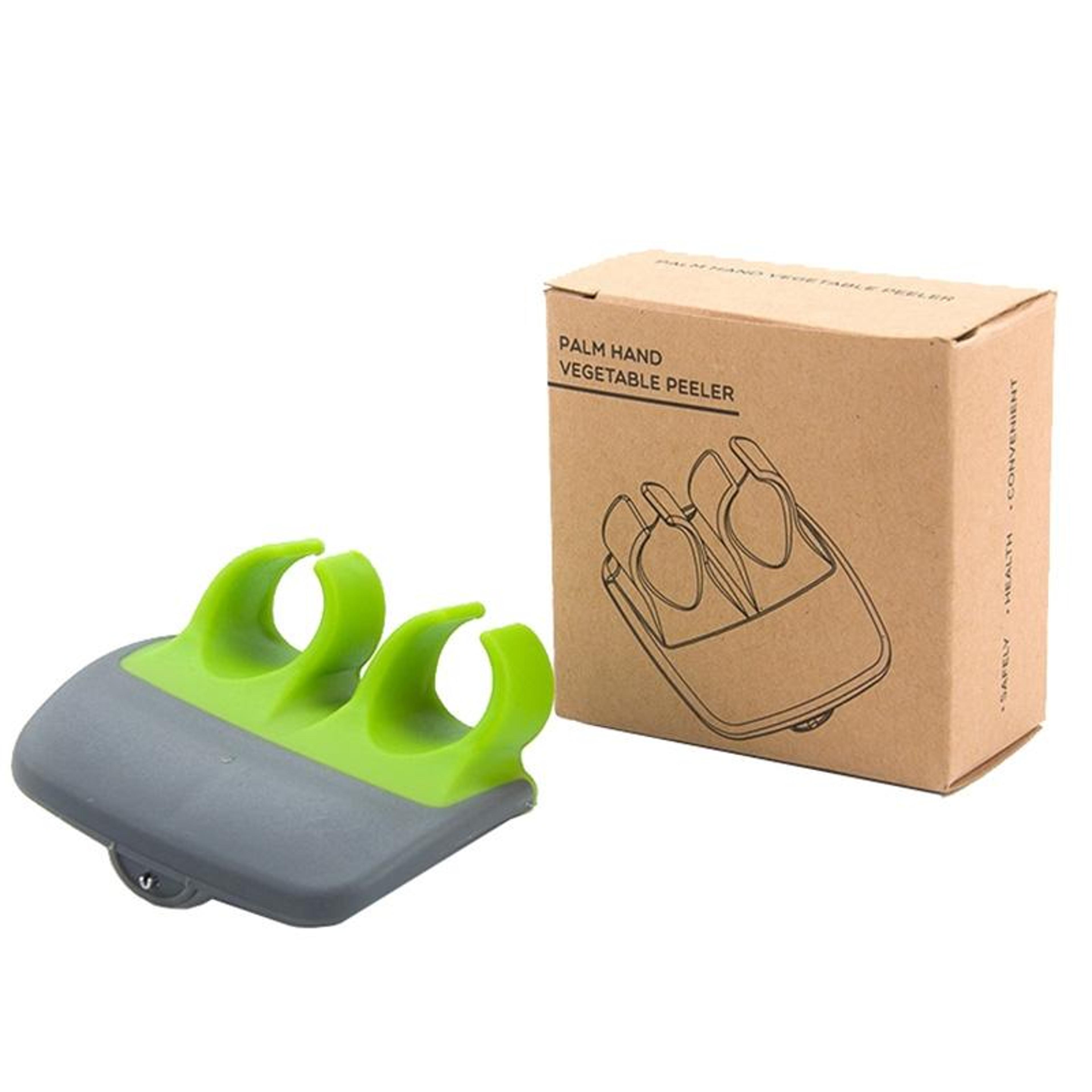 palm grip vegetable peeler with stainless steel blade, ergonomic potato & fruit peeler