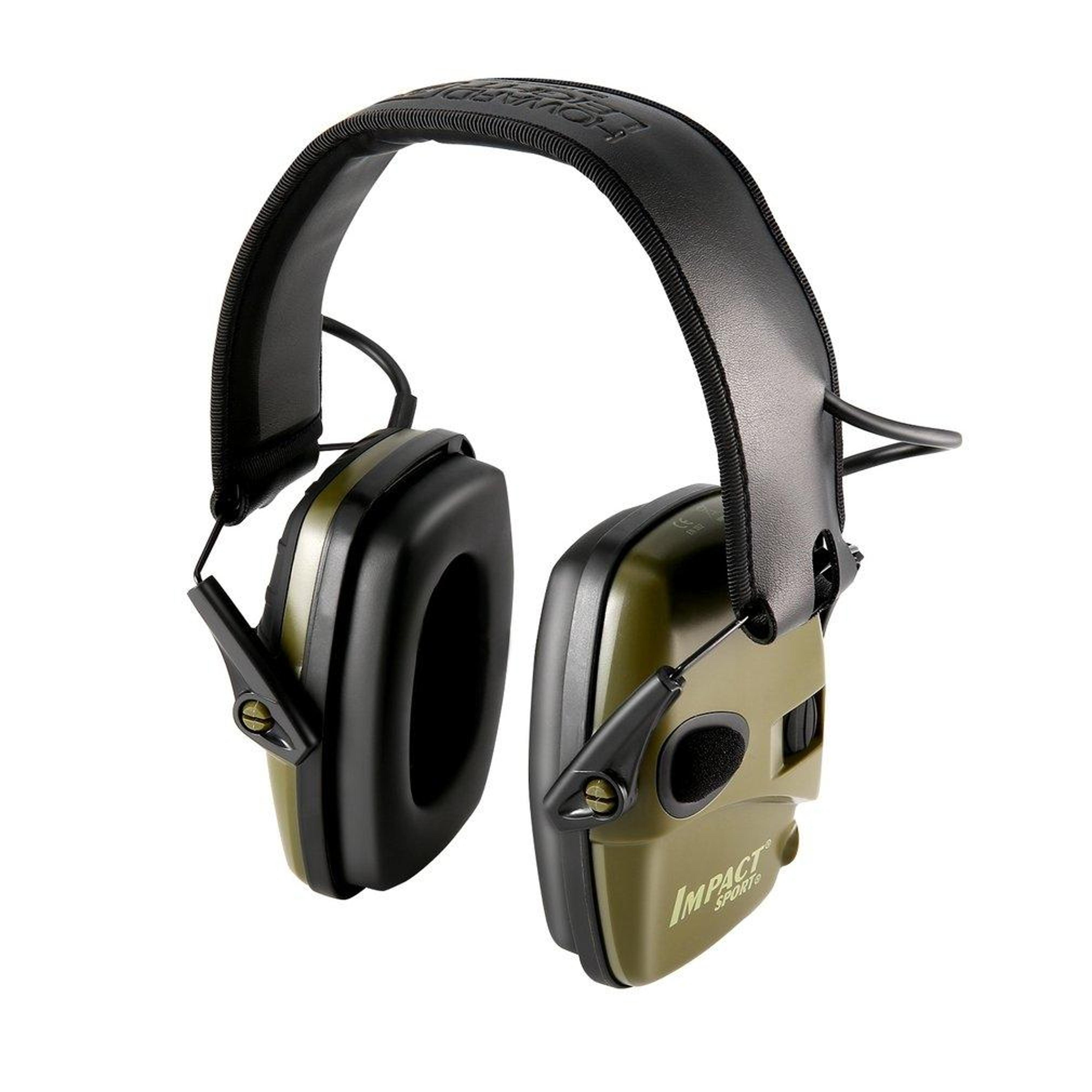electronic noise cancelling headphones with adjustable fit & foldable design for work and shooting