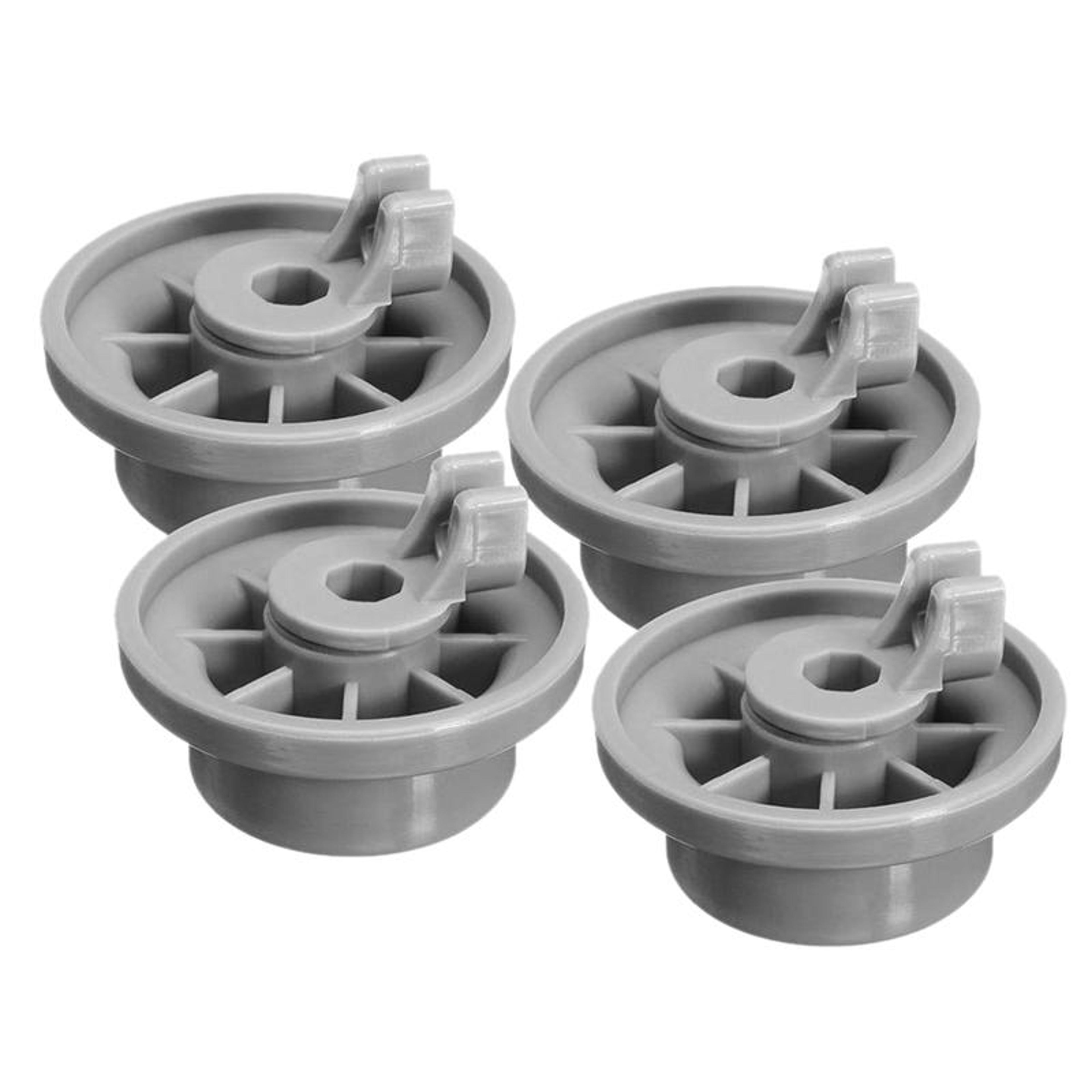 4pcs dishwasher rack wheels replacement for bosch siemens neff smooth glide lower basket rollers