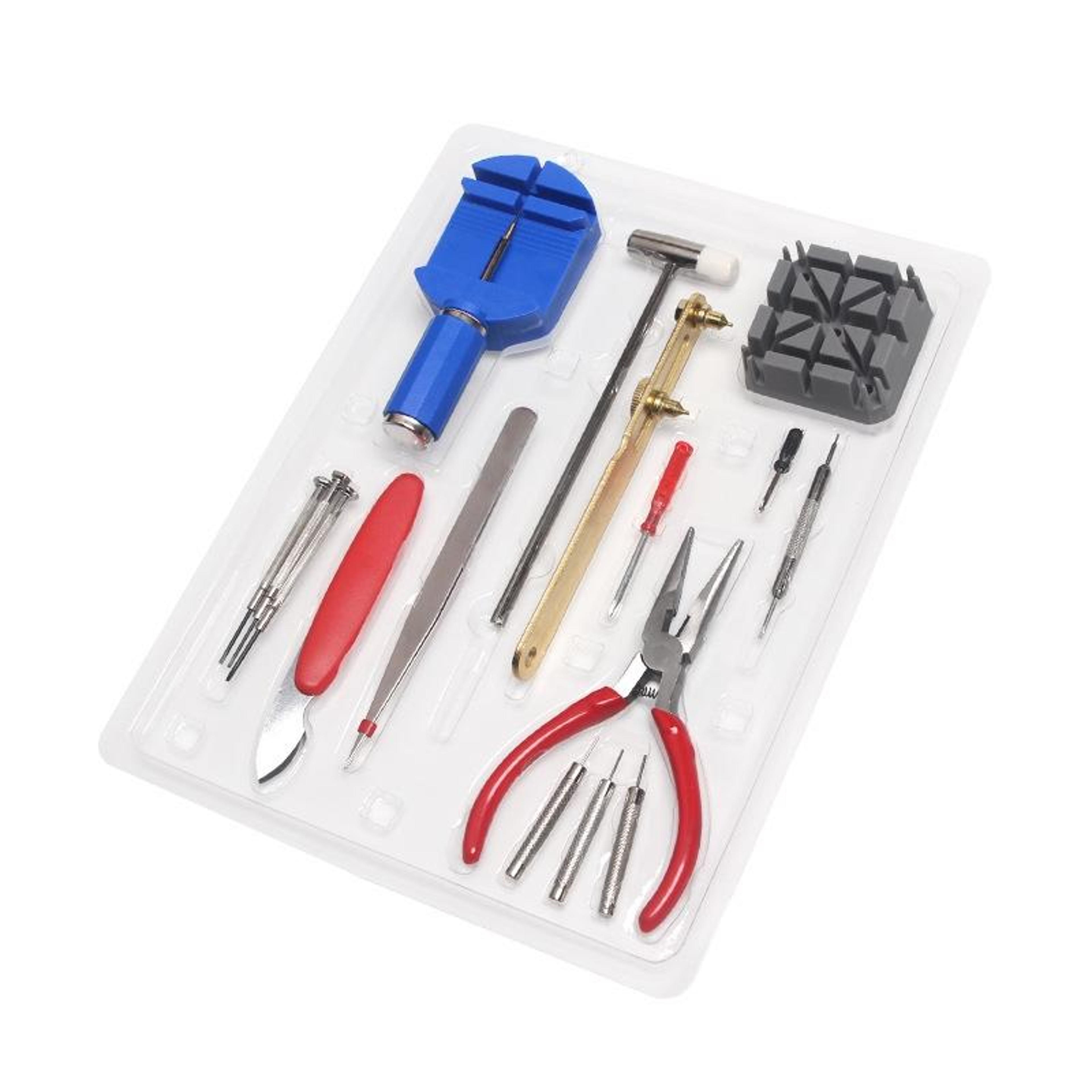 16-in-1 professional watch repair kit tool set for battery replacement and watch disassembly