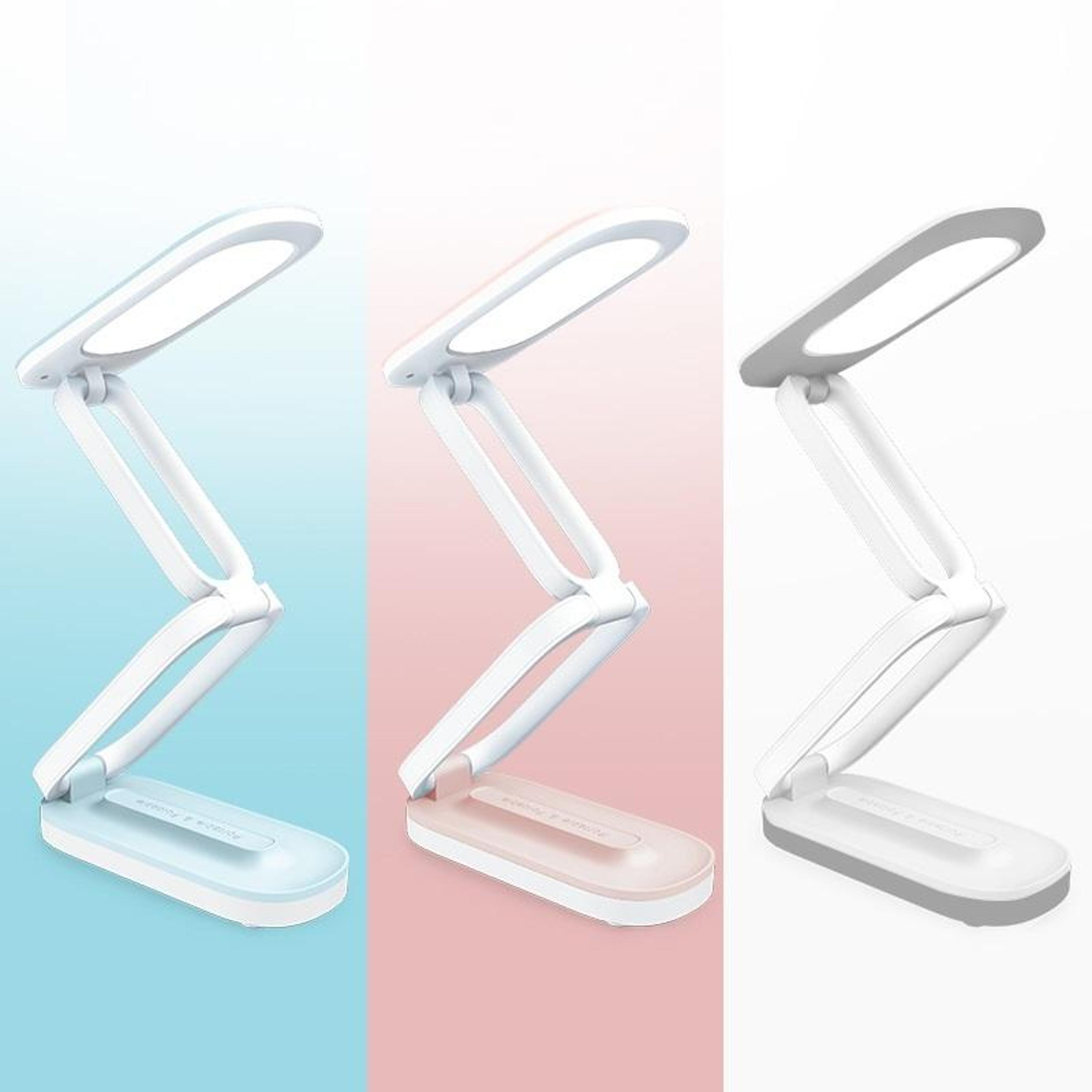 led desk lamp usb rechargeable foldable reading light with 3 brightness levels