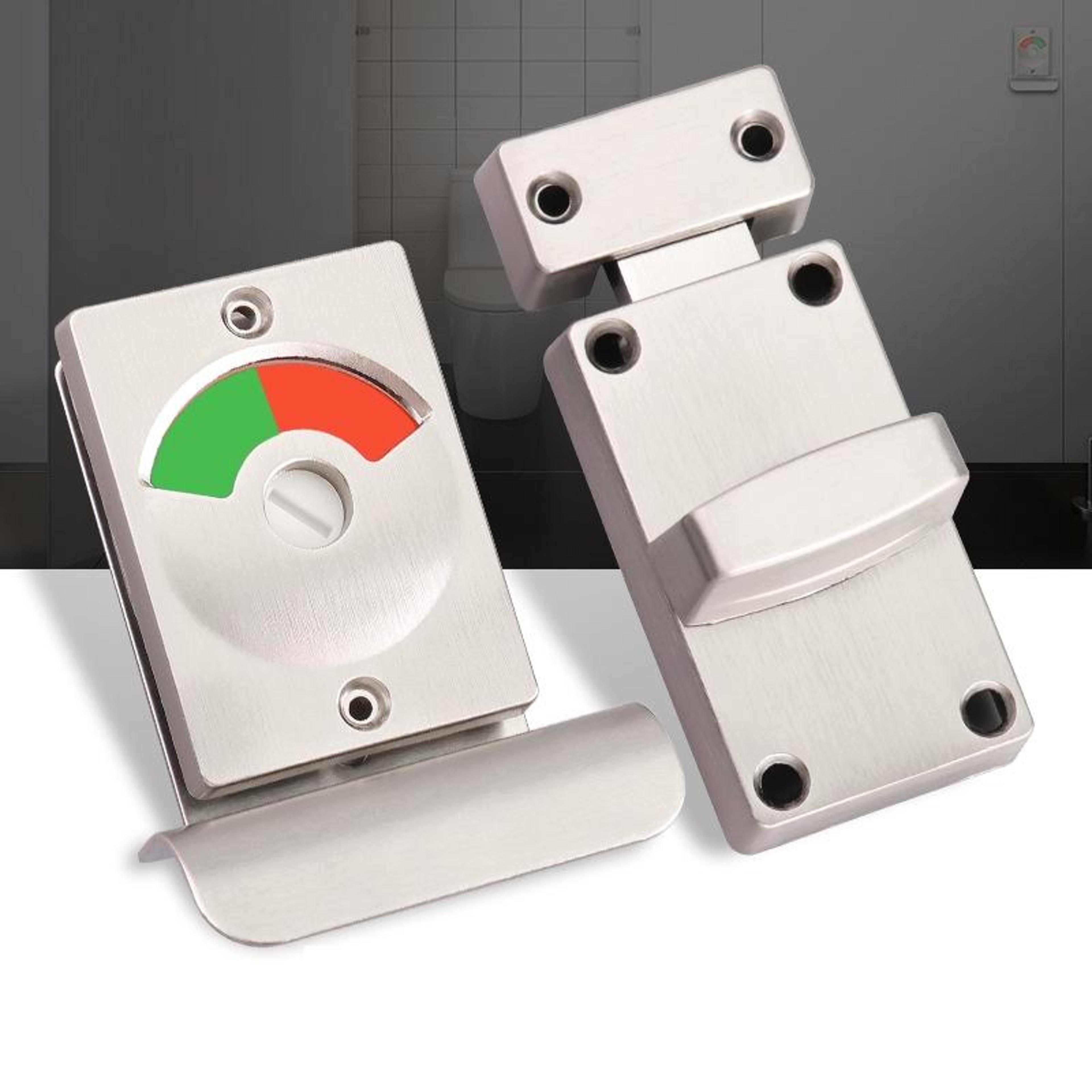 stainless steel toilet indicator lock red green bathroom door lock with privacy handle