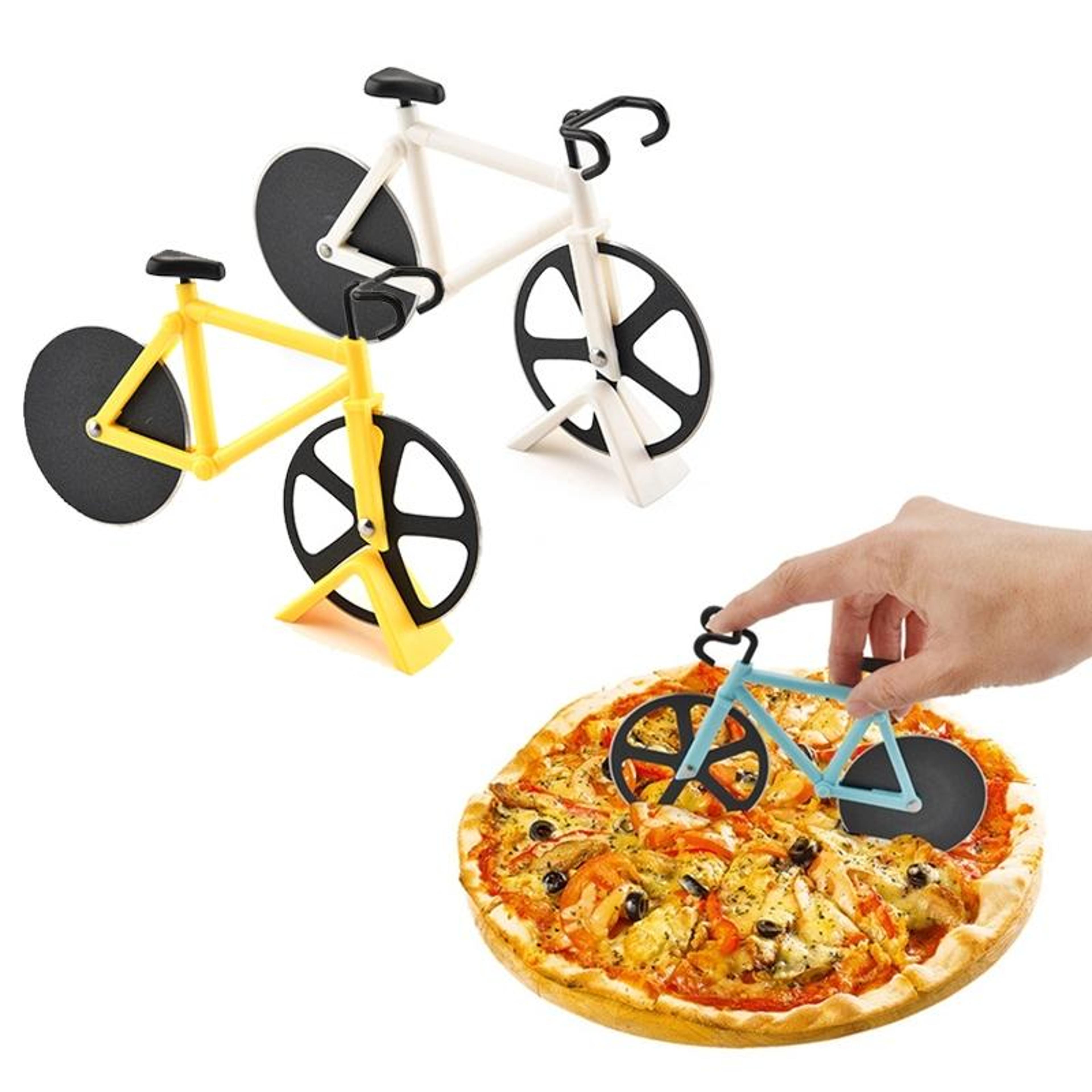 bicycle pizza cutter wheel stainless steel pizza cutter kitchen tool random color