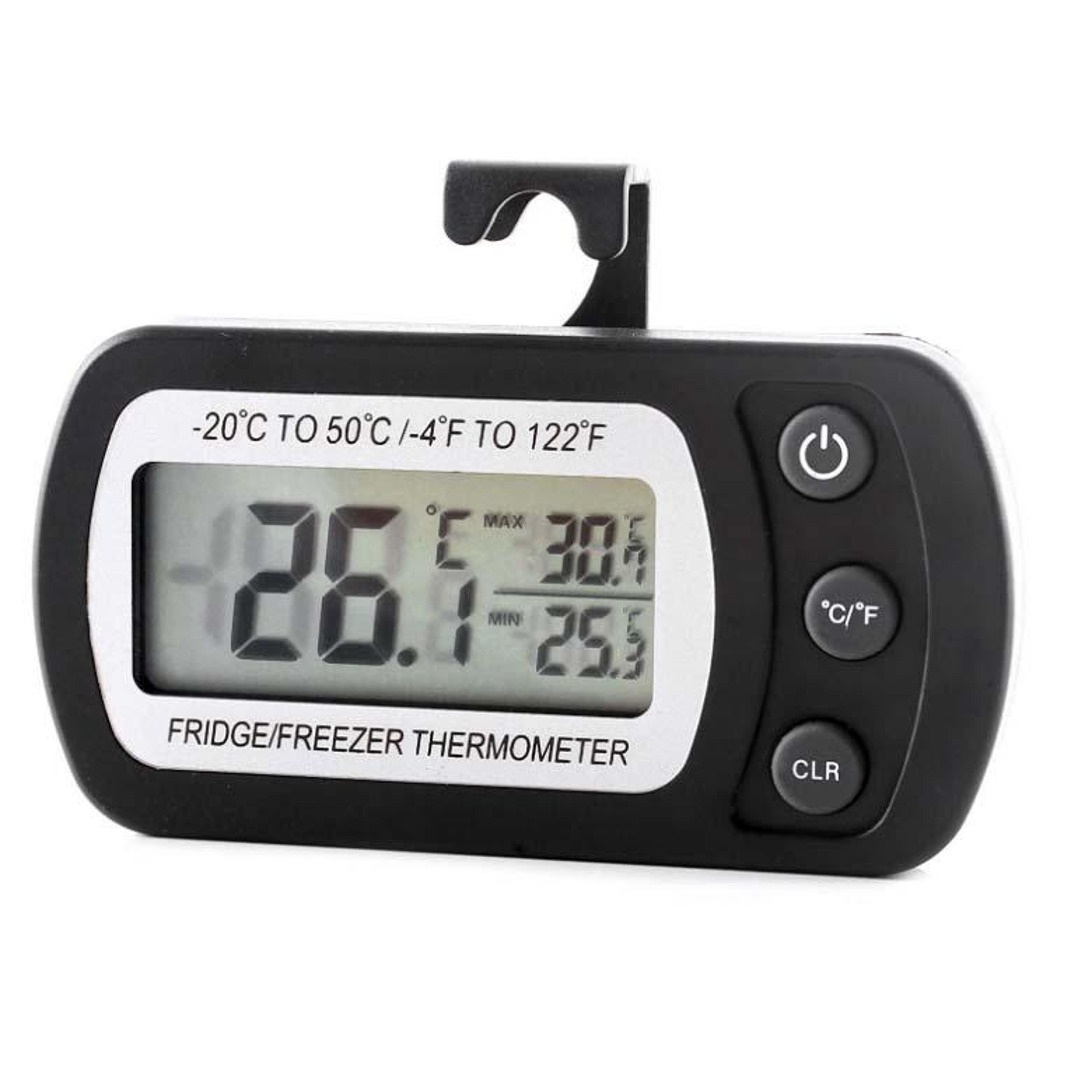 digital lcd fridge thermometer waterproof freezer temperature monitor with sensor