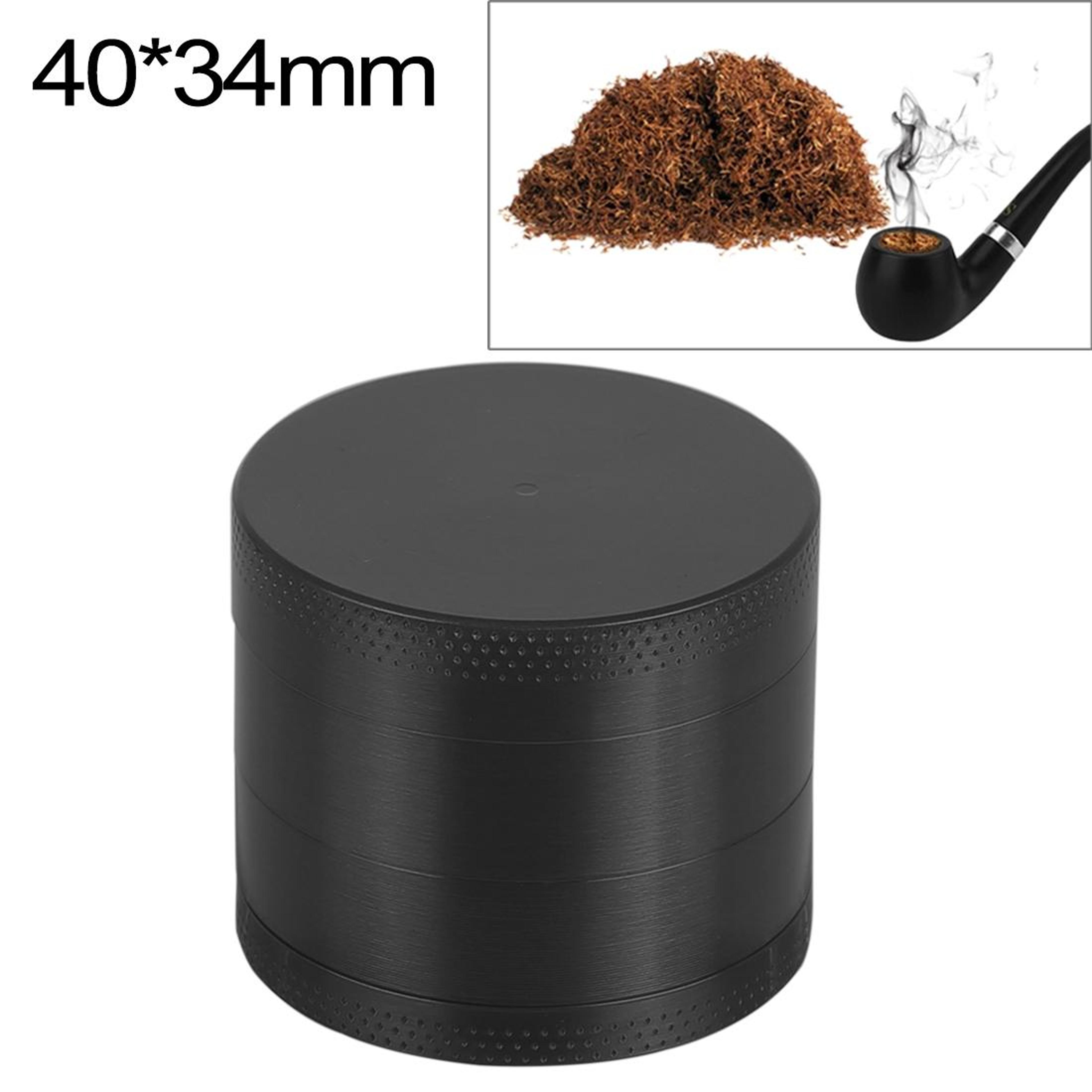 40mm herb grinder with 4 layers and magnetic lid premium zinc alloy tobacco crusher