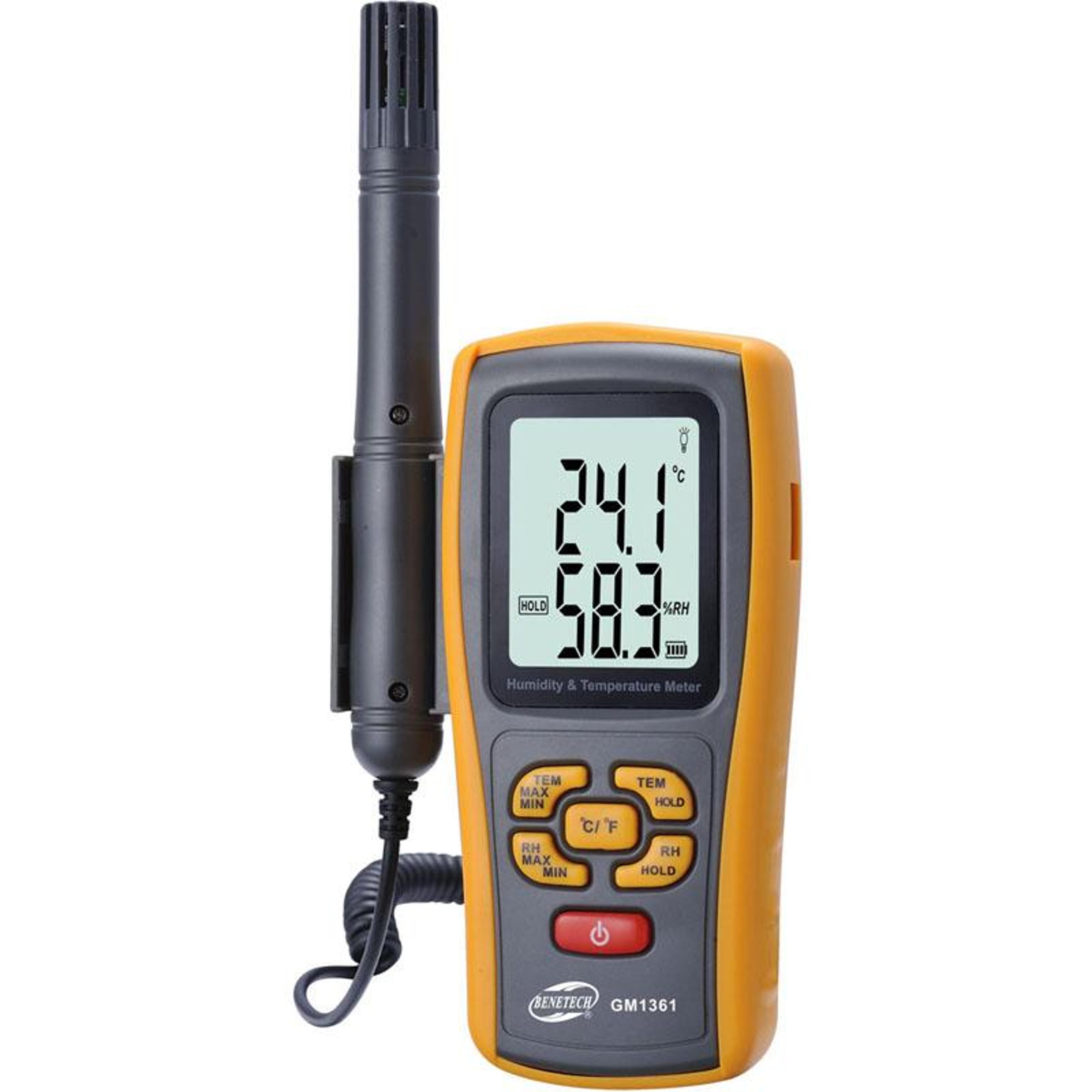 digital hygrometer thermometer with 2.5 inch display for accurate indoor temperature monitoring