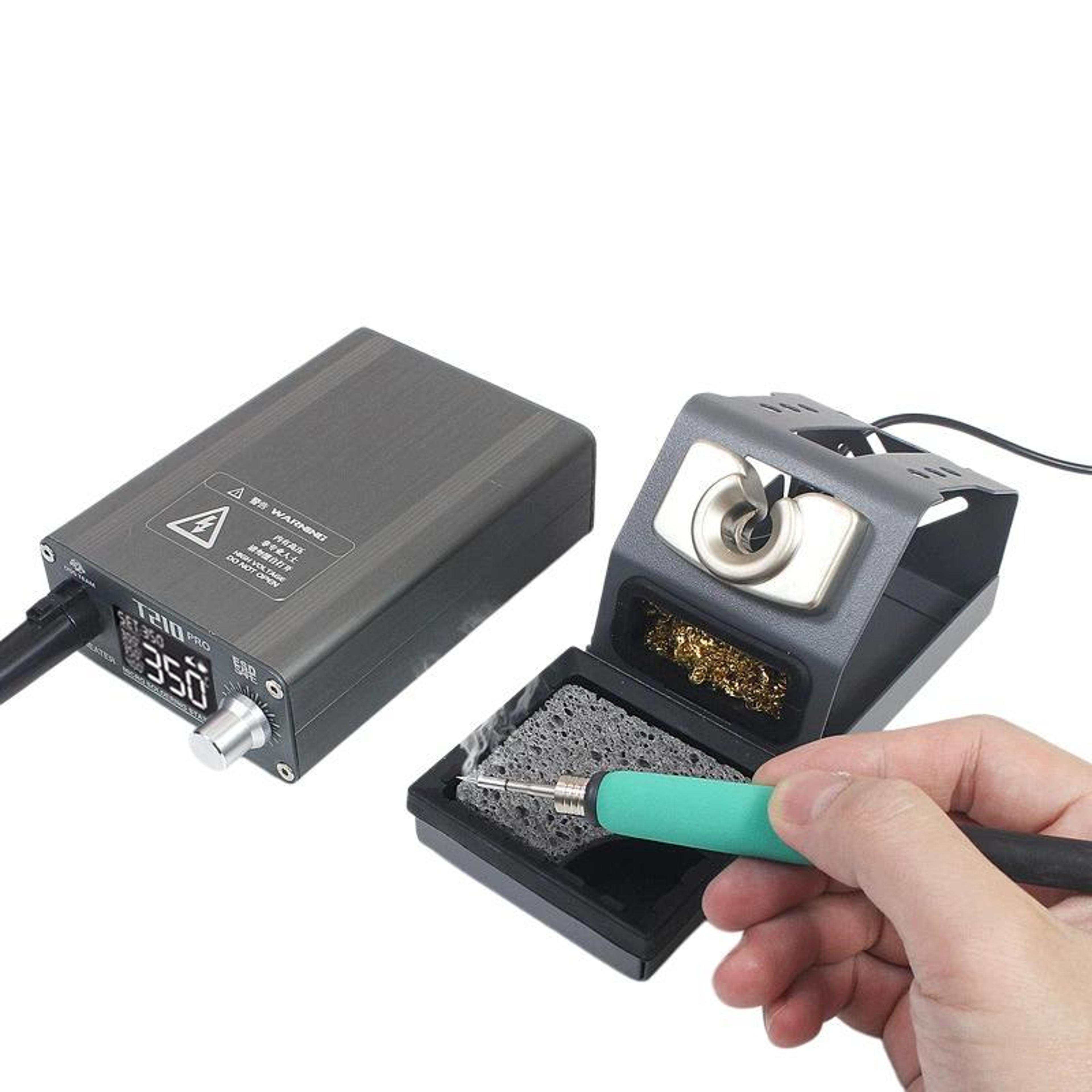 t210 pro 75w digital soldering station for pcb repair & precision electronics work