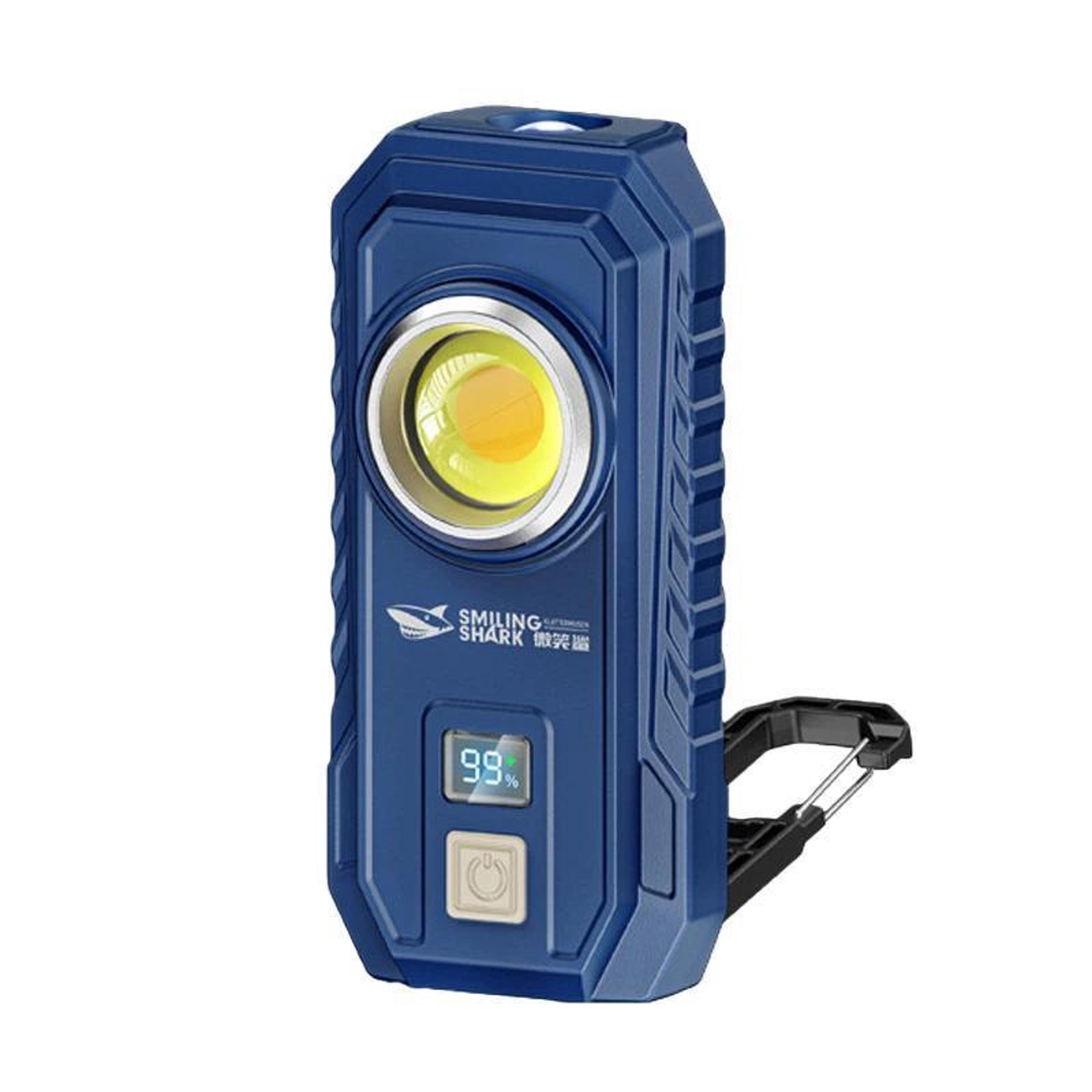 magnetic led work light with digital display and adjustable hook stand