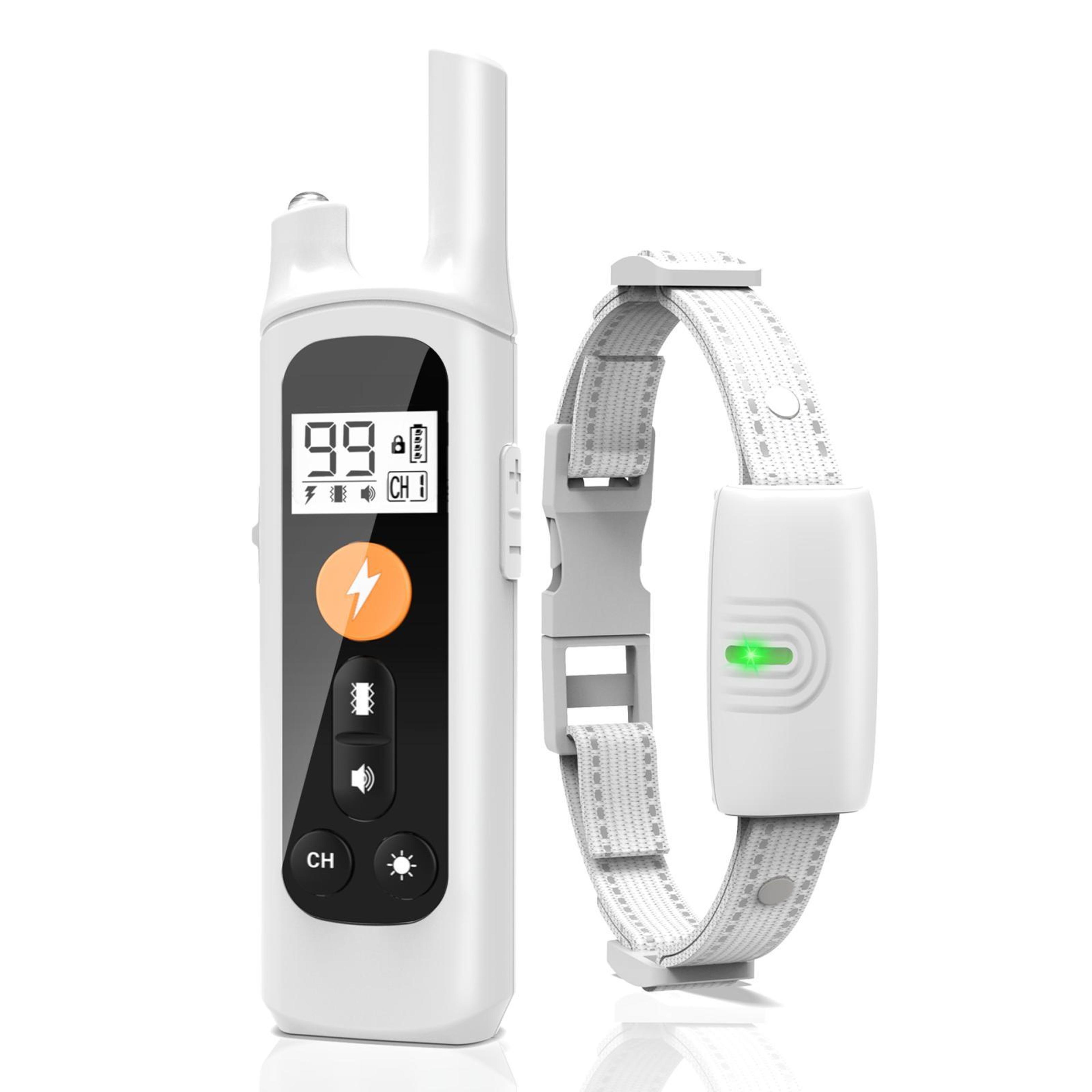800m dog training collar with remote waterproof rechargeable bark control for small to large dogs
