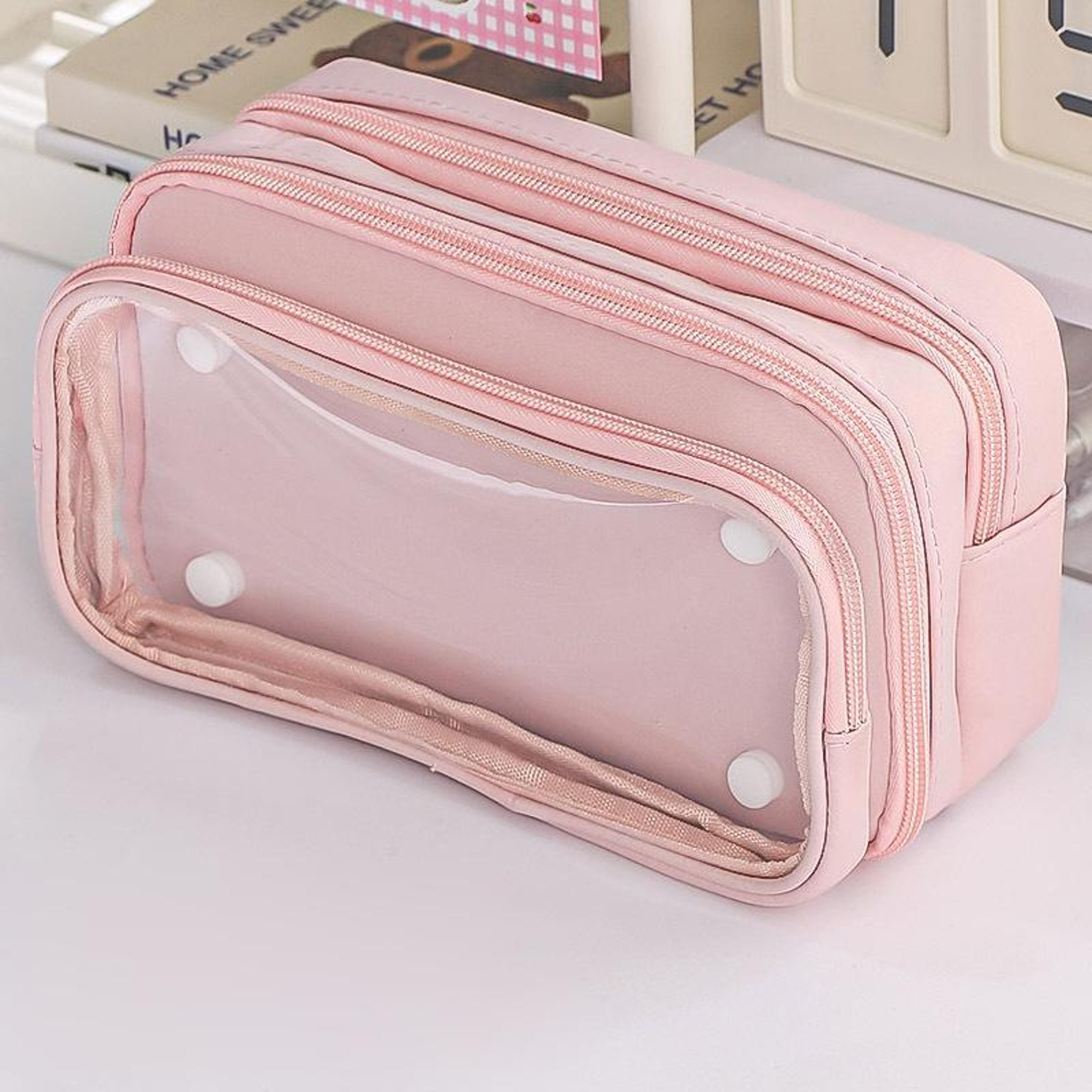 10 layer transparent pen pouch large capacity stationery organizer for school and office