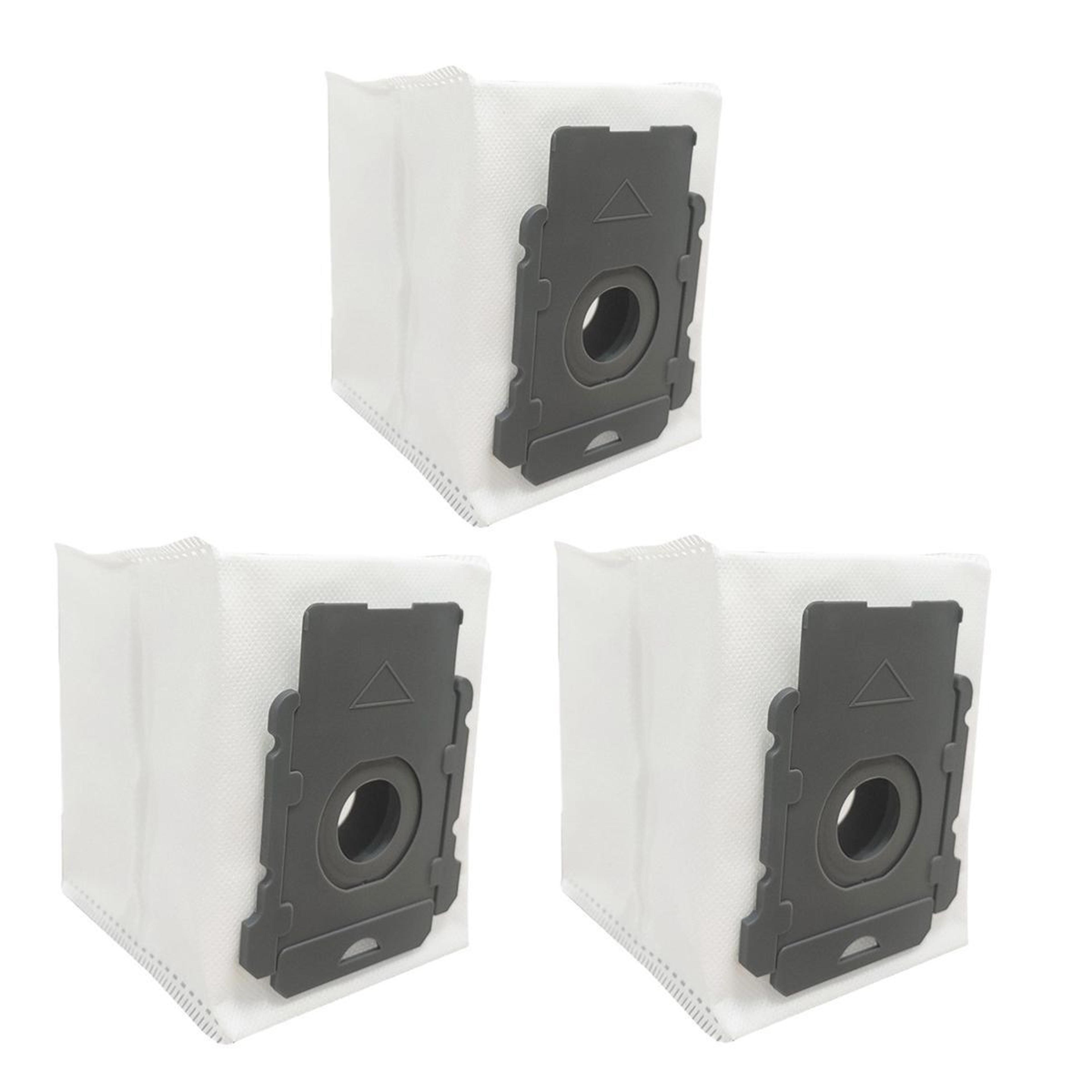 3pcs roomba dust bags with hepa filtration for irobot i7, i3, j7, e5, e6 & s9 vacuums