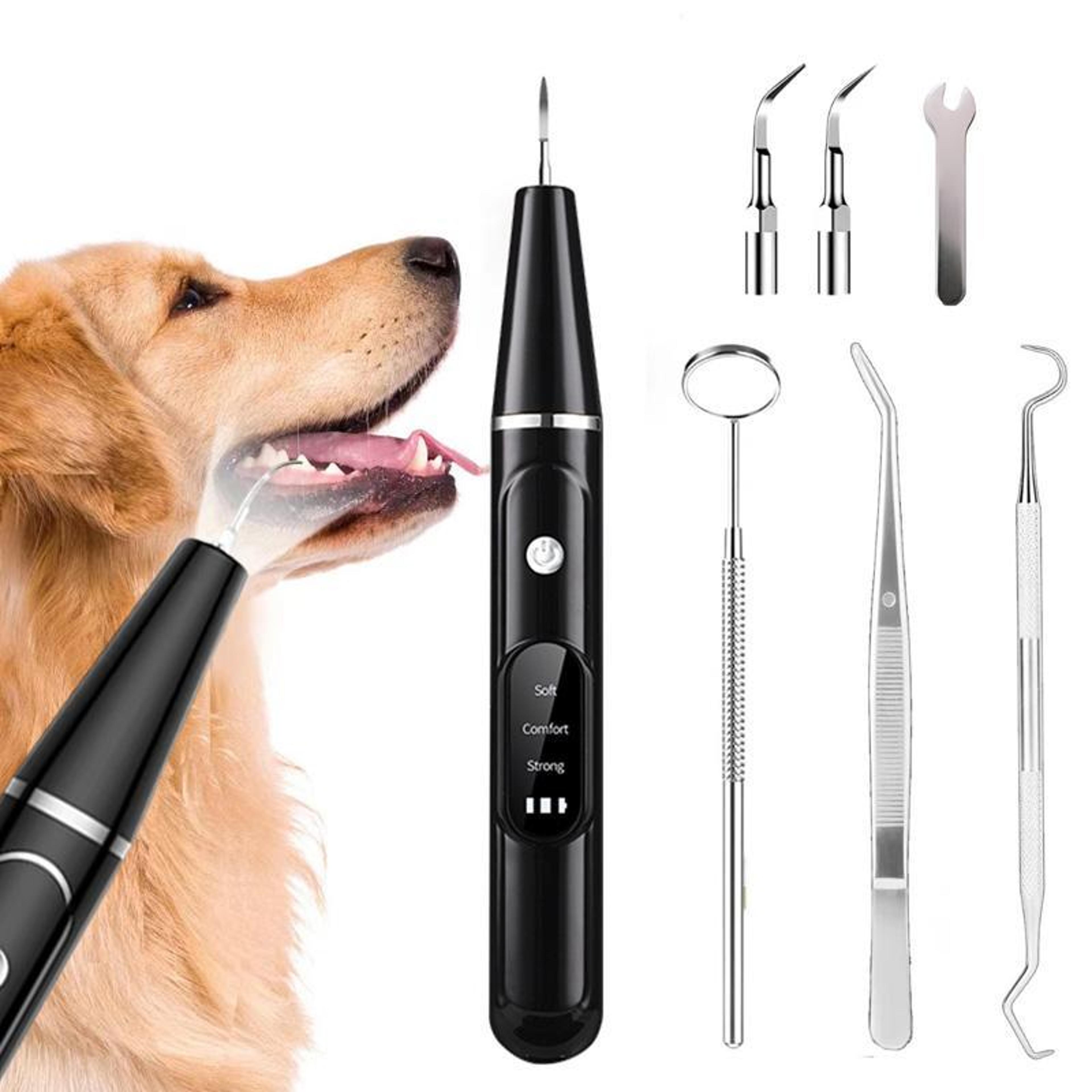 ultrasonic pet teeth cleaner kit for dogs & cats plaque and tartar remover