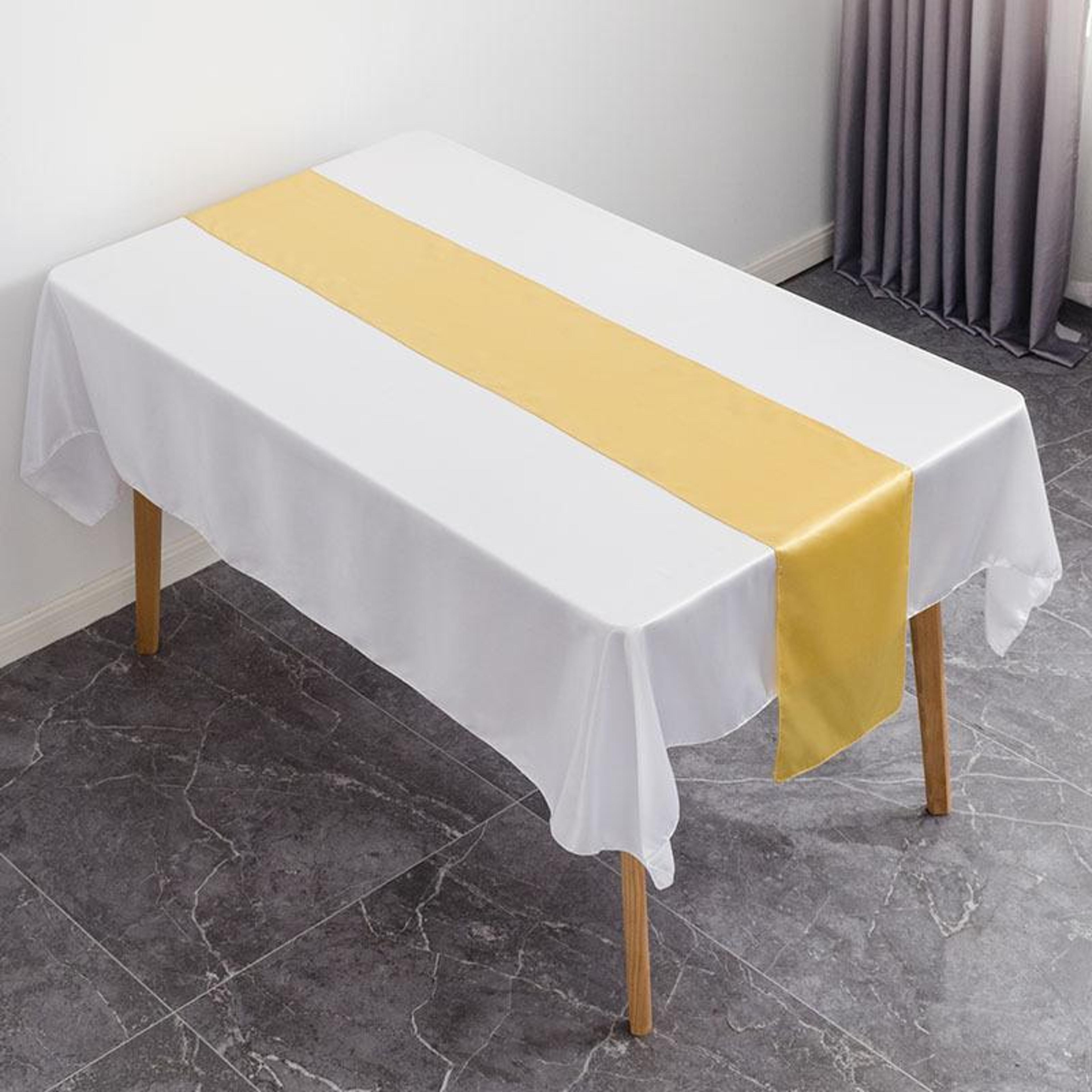 luxury satin table runner for weddings, parties & elegant dining decor
