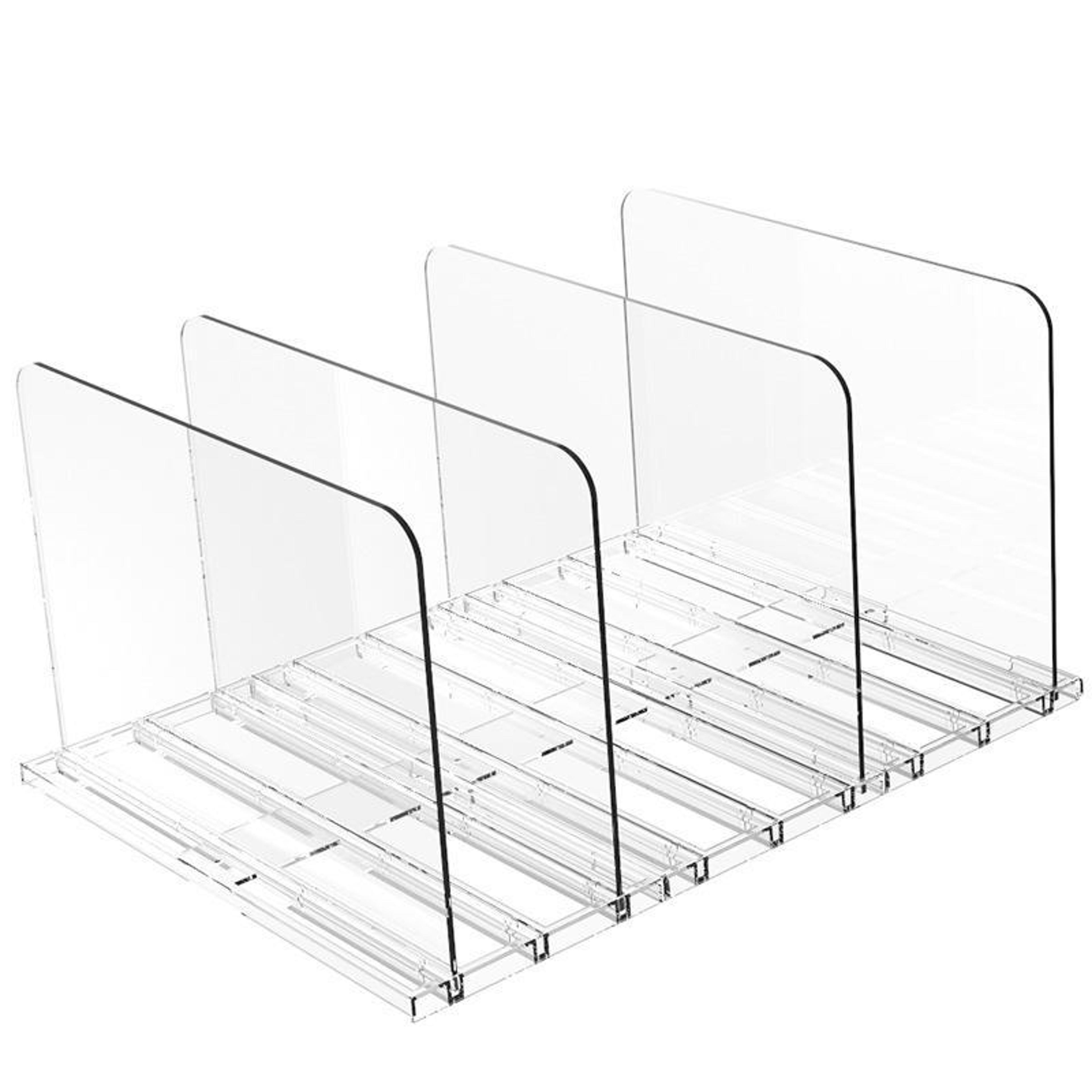 adjustable closet shelf dividers for handbags and purses storage organizer