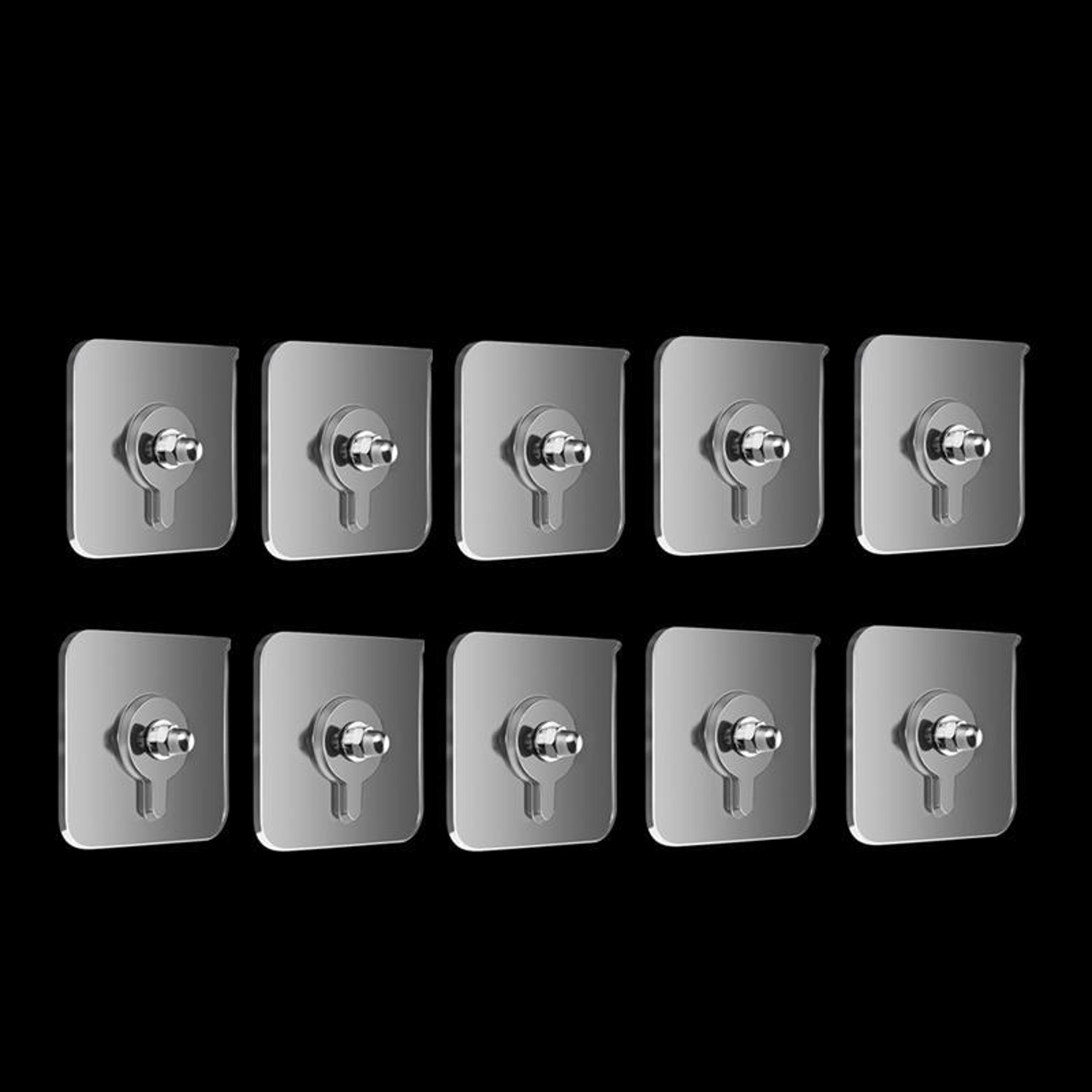 transparent heavy duty adhesive wall hooks for frames & home storage