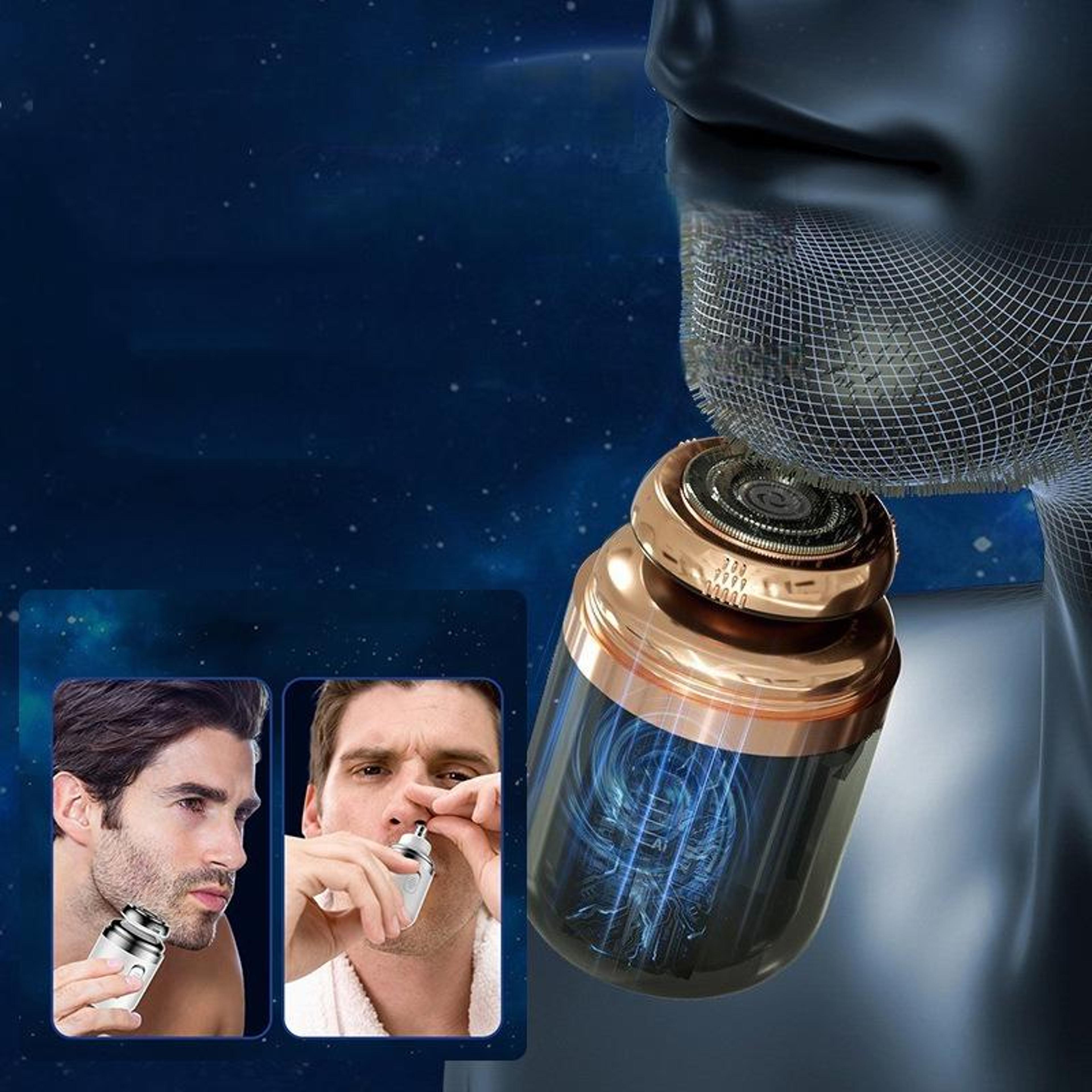 2-in-1 mini portable electric shaver usb-c rechargeable travel razor for men