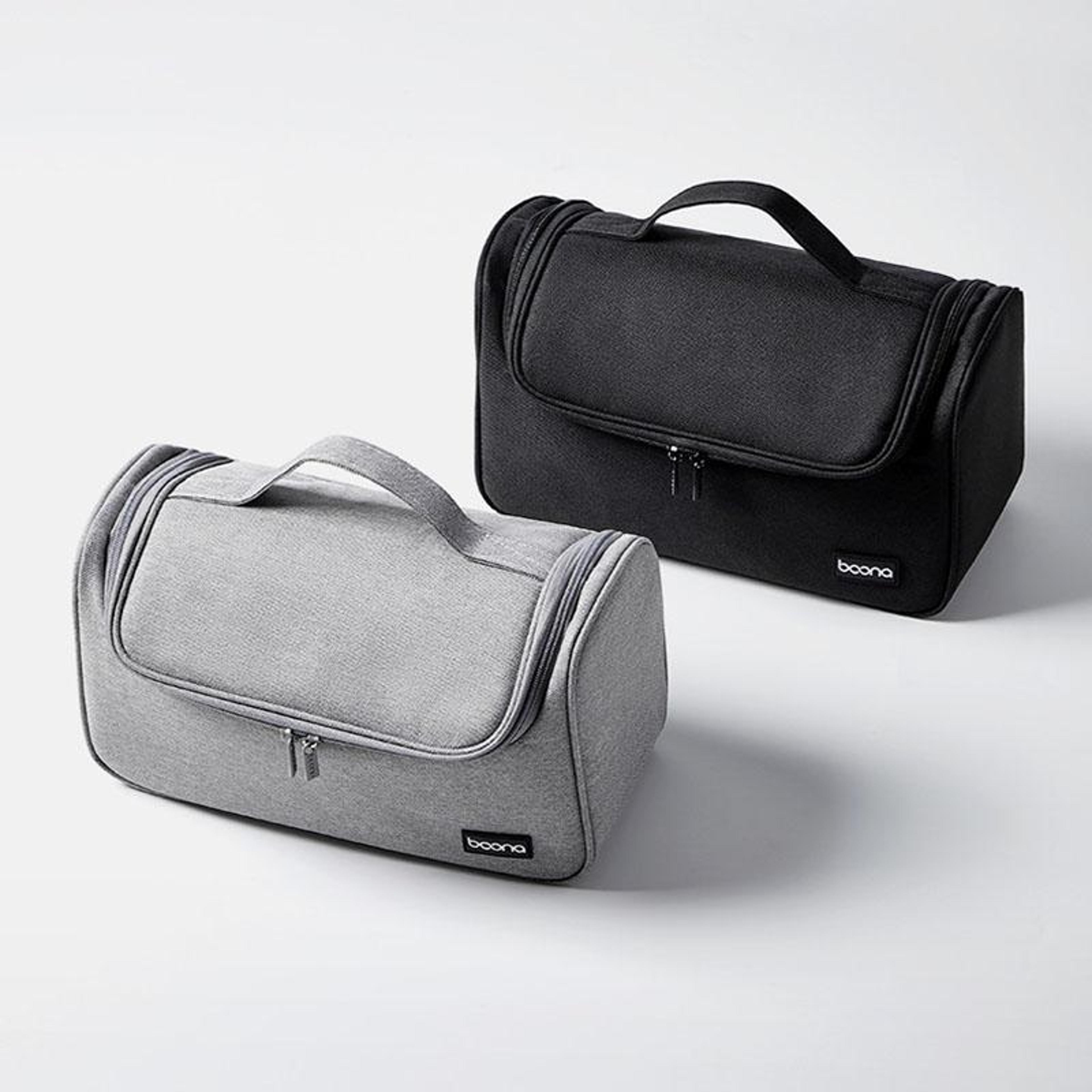 portable hair dryer storage bag with hook large capacity travel organizer case