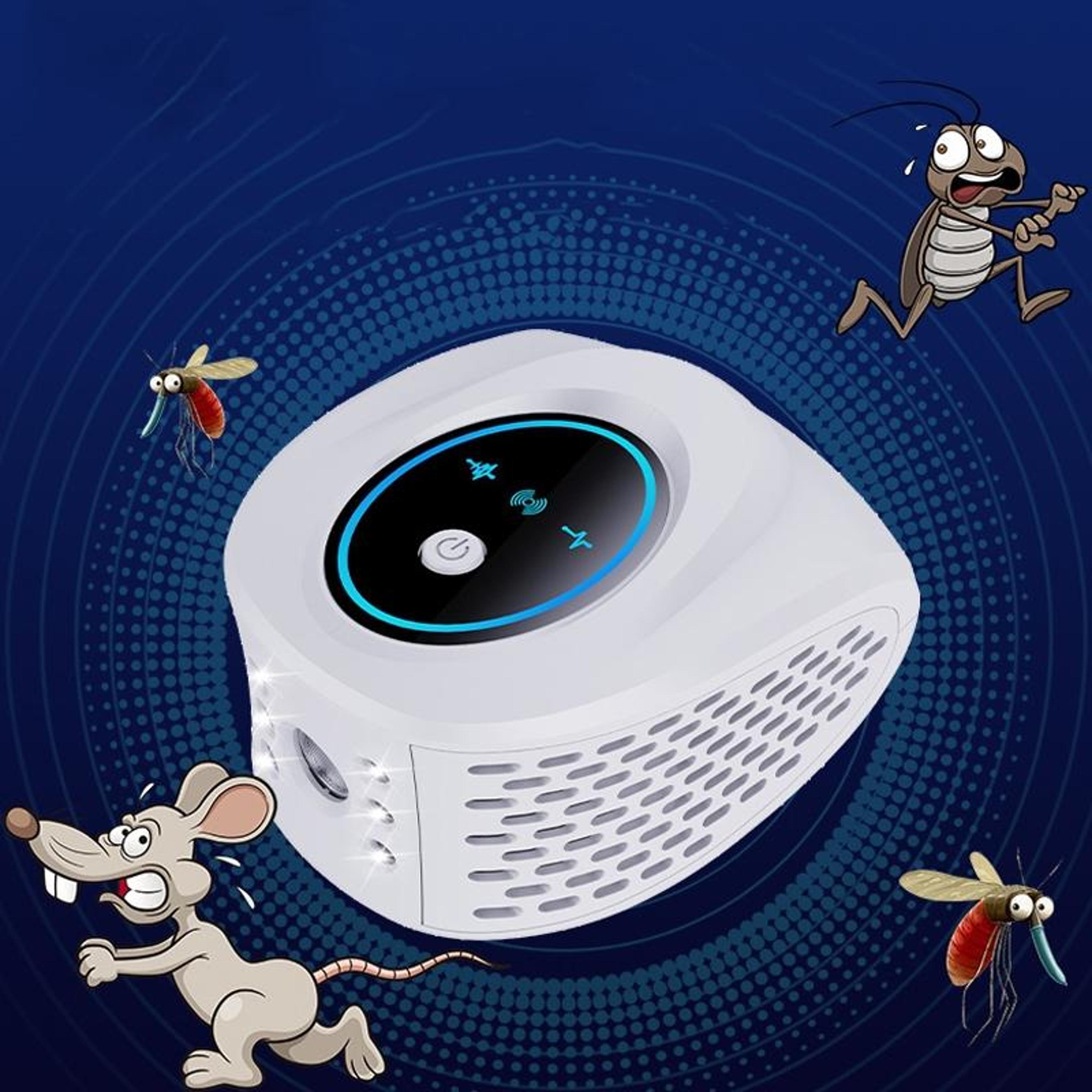 multifunctional ultrasonic led pest repeller for home & garden