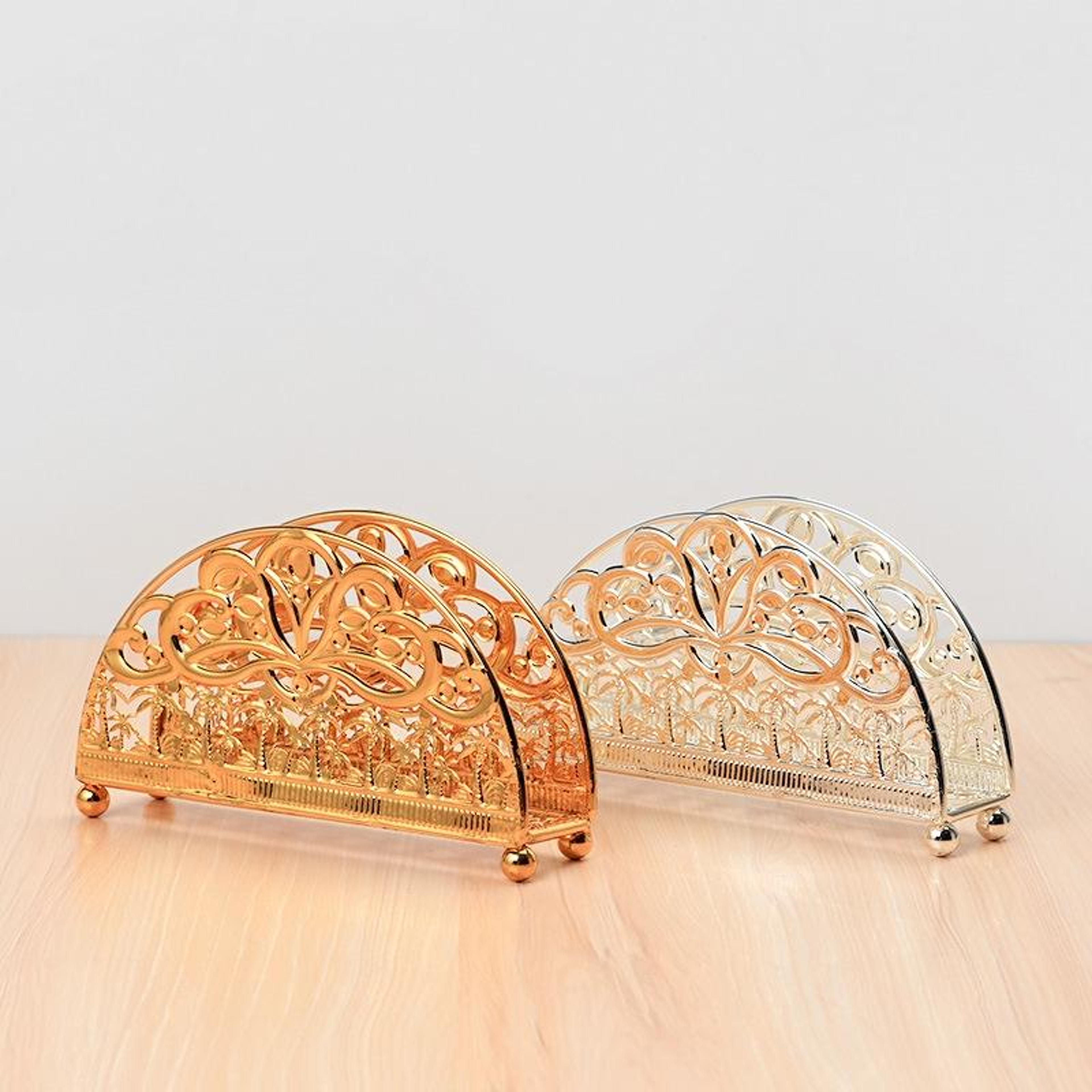 vintage metal paper towel holder for kitchen countertop & dining table decor