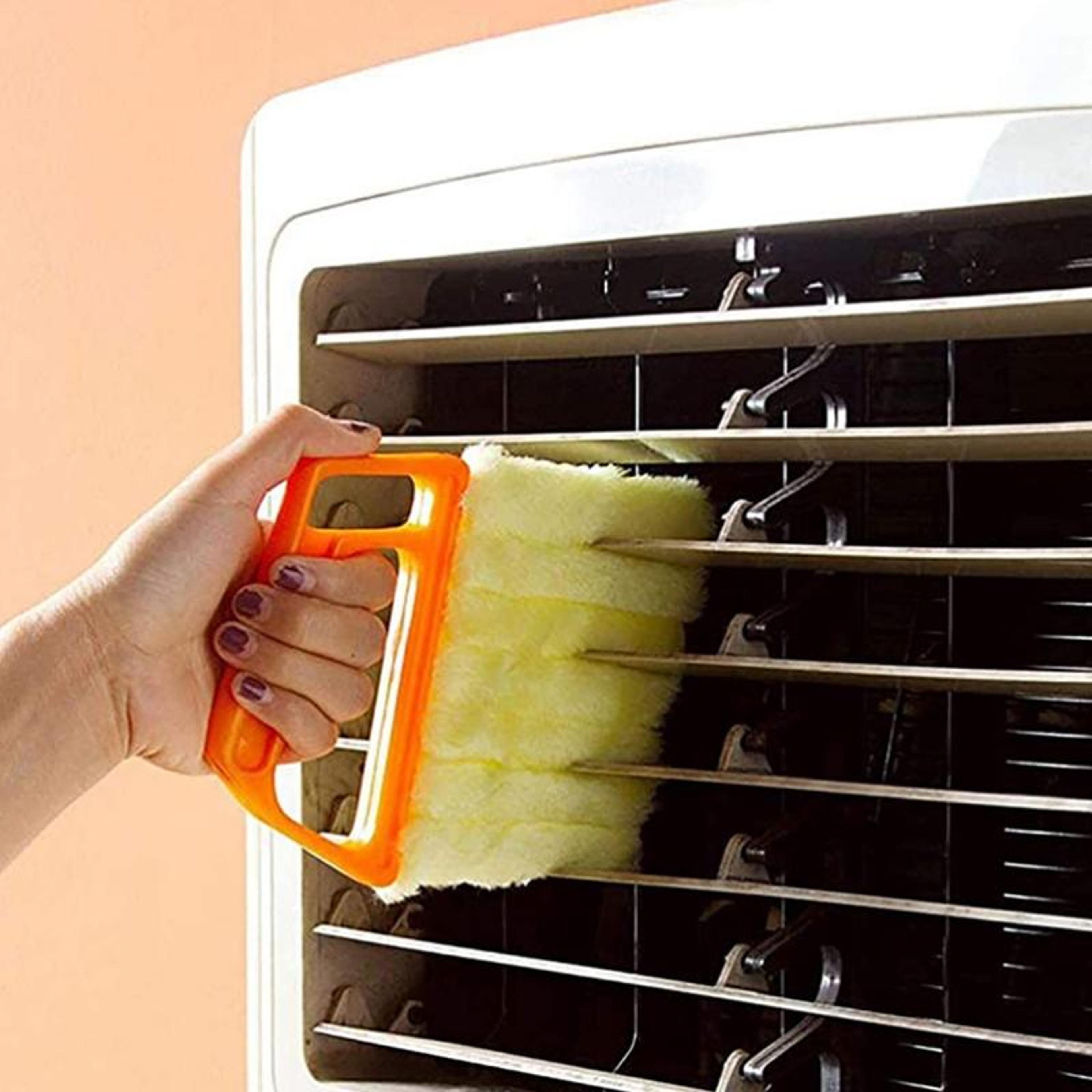 microfiber blind duster brush for window blinds, air vents & tight spaces