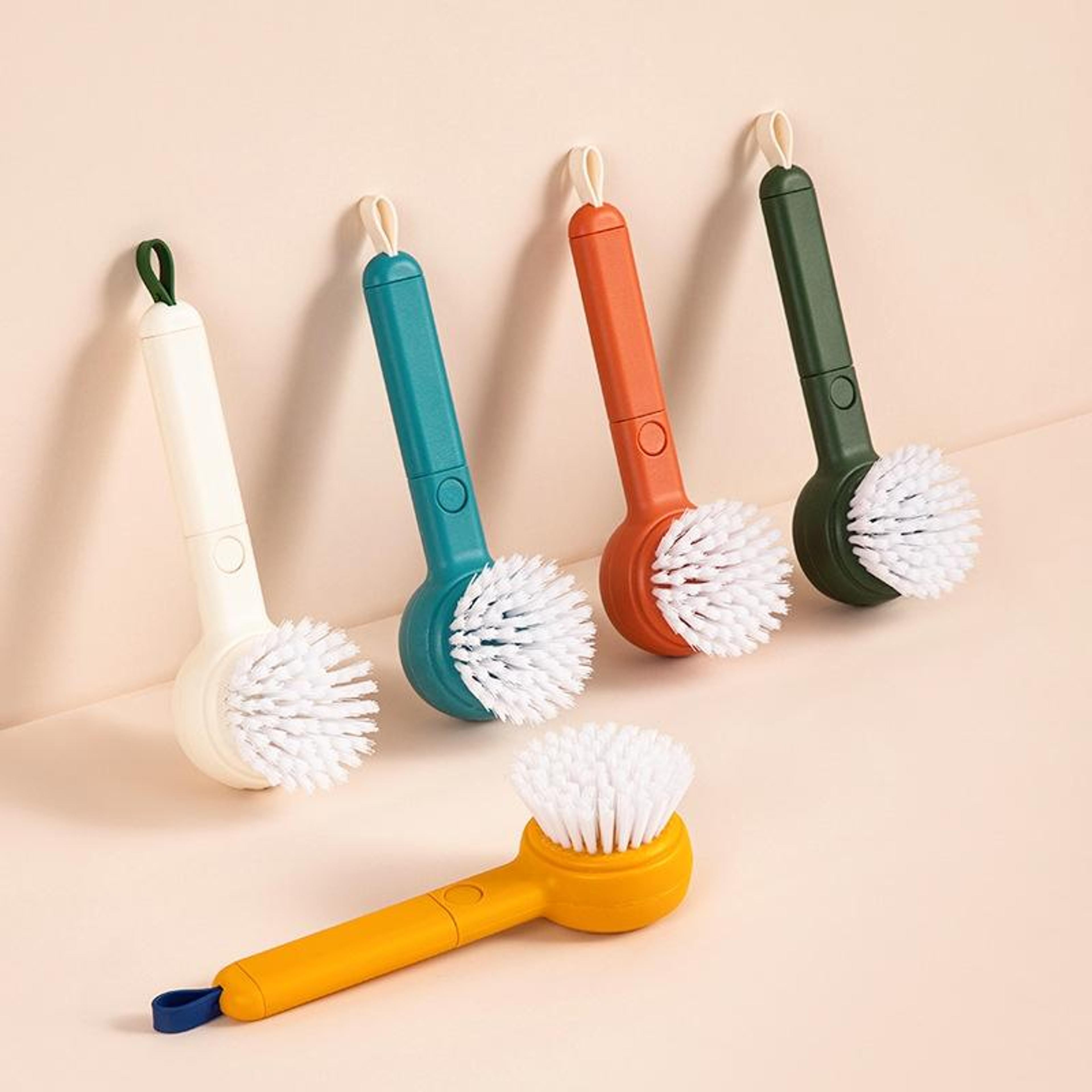 vegetable cleaning brush and fruit scrubber with peeler