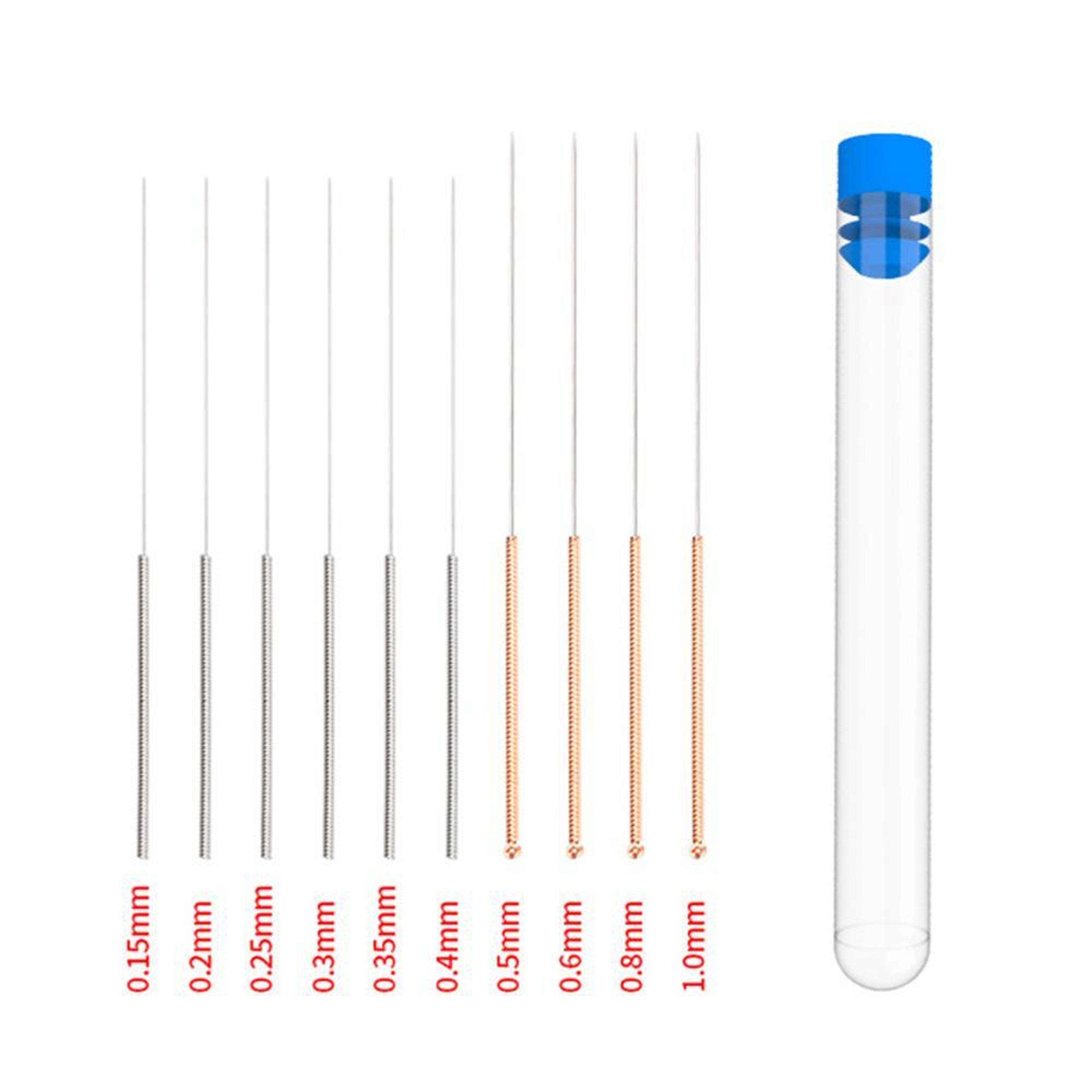 precision 3d printer nozzle cleaning kit, 10pcs stainless steel nozzle cleaning needles set