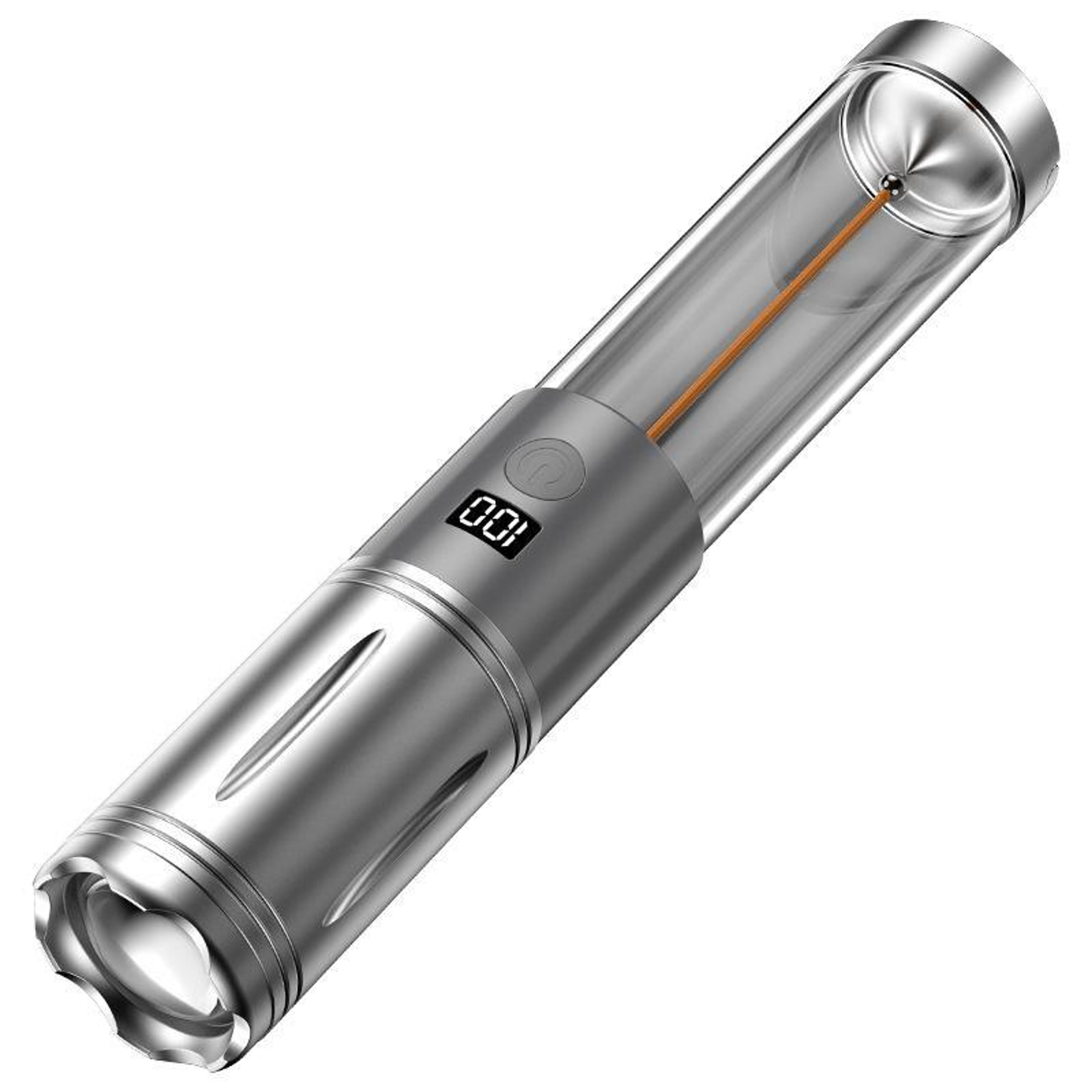 rechargeable led camping flashlight lantern with power bank & emergency light