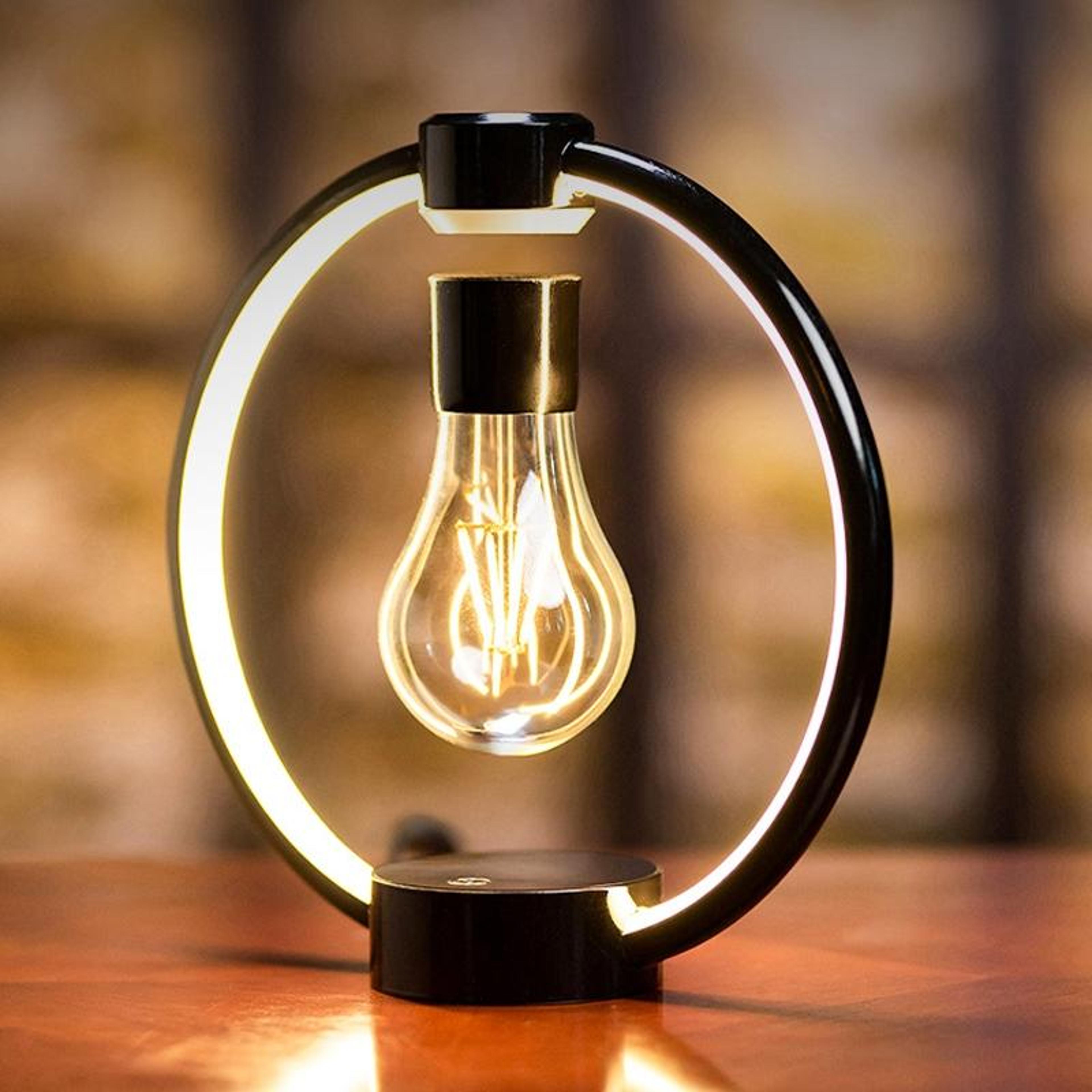magnetic levitation lamp with floating light bulb led desk ambient night light