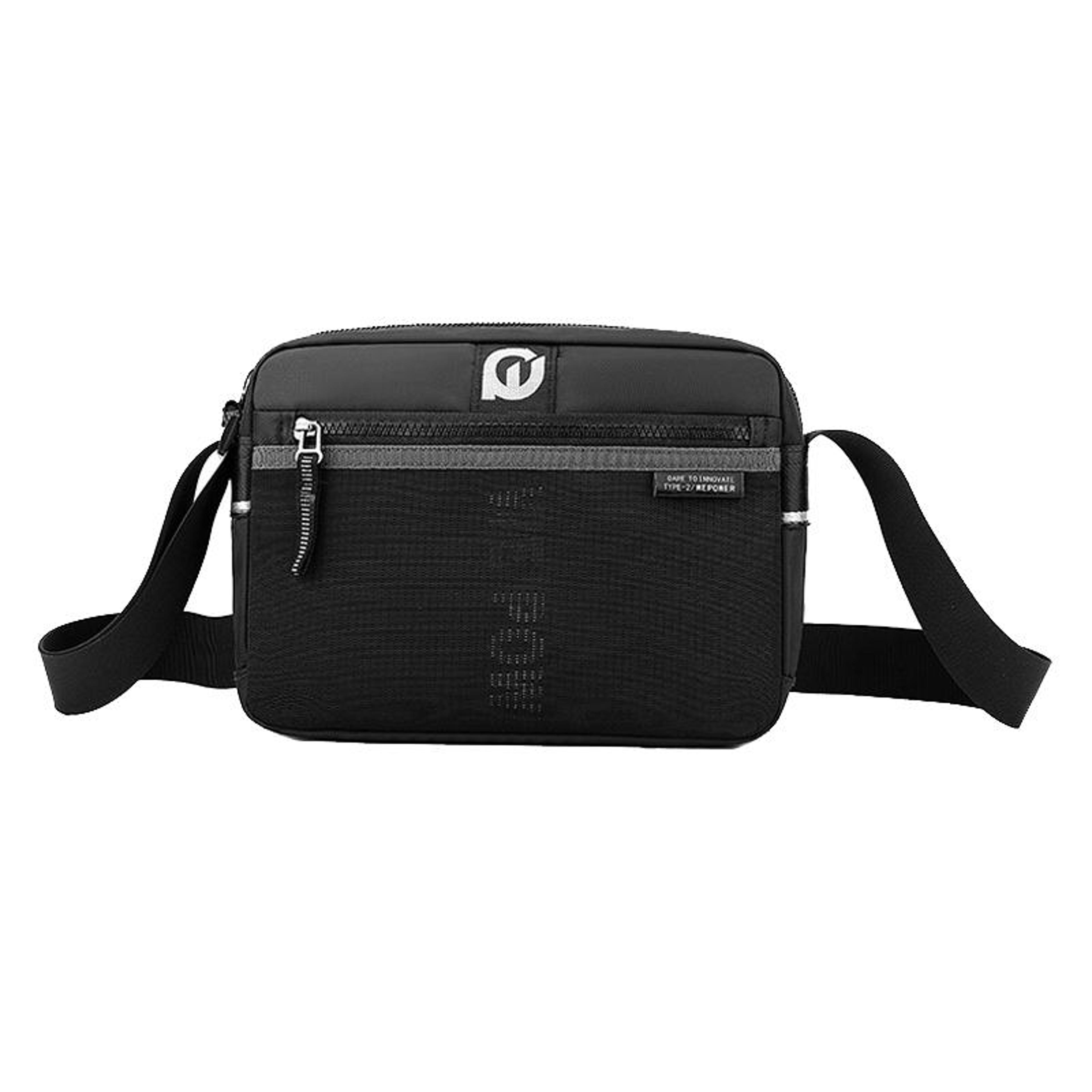 crossbody bag for men waterproof nylon sling bag with multi pocket storage