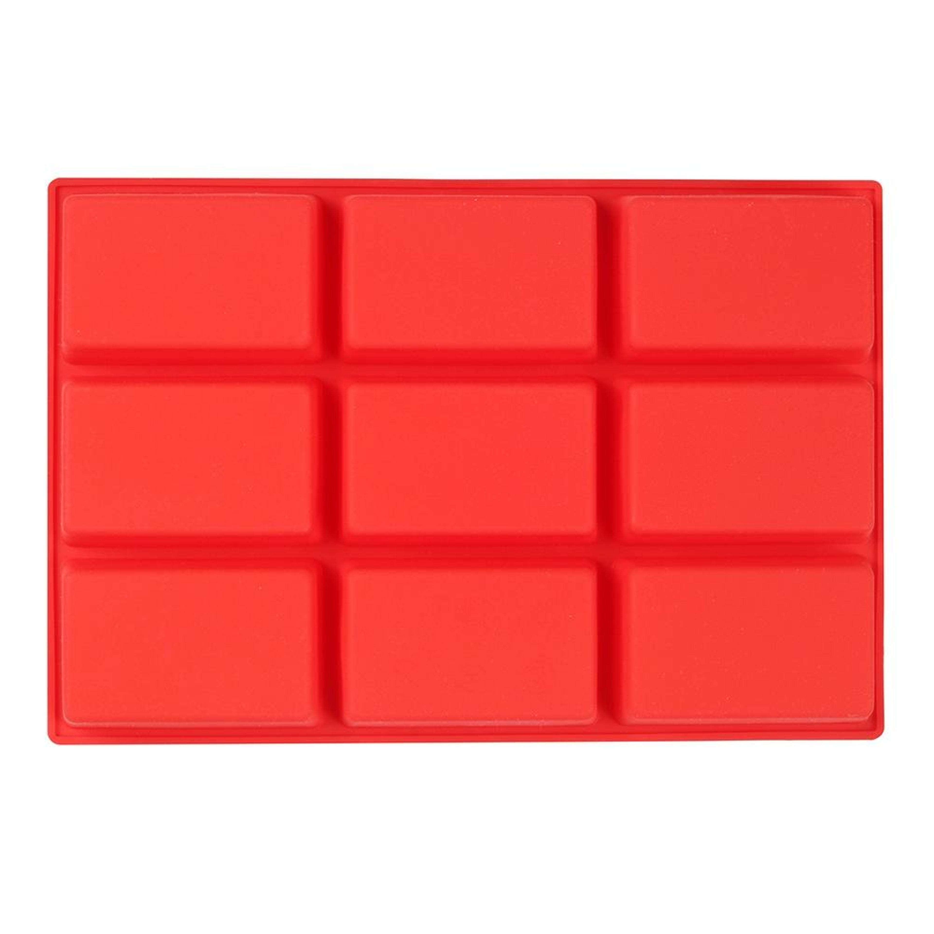 9 grid silicone soap and cake mold for chocolates candies ice cubes and diy baking