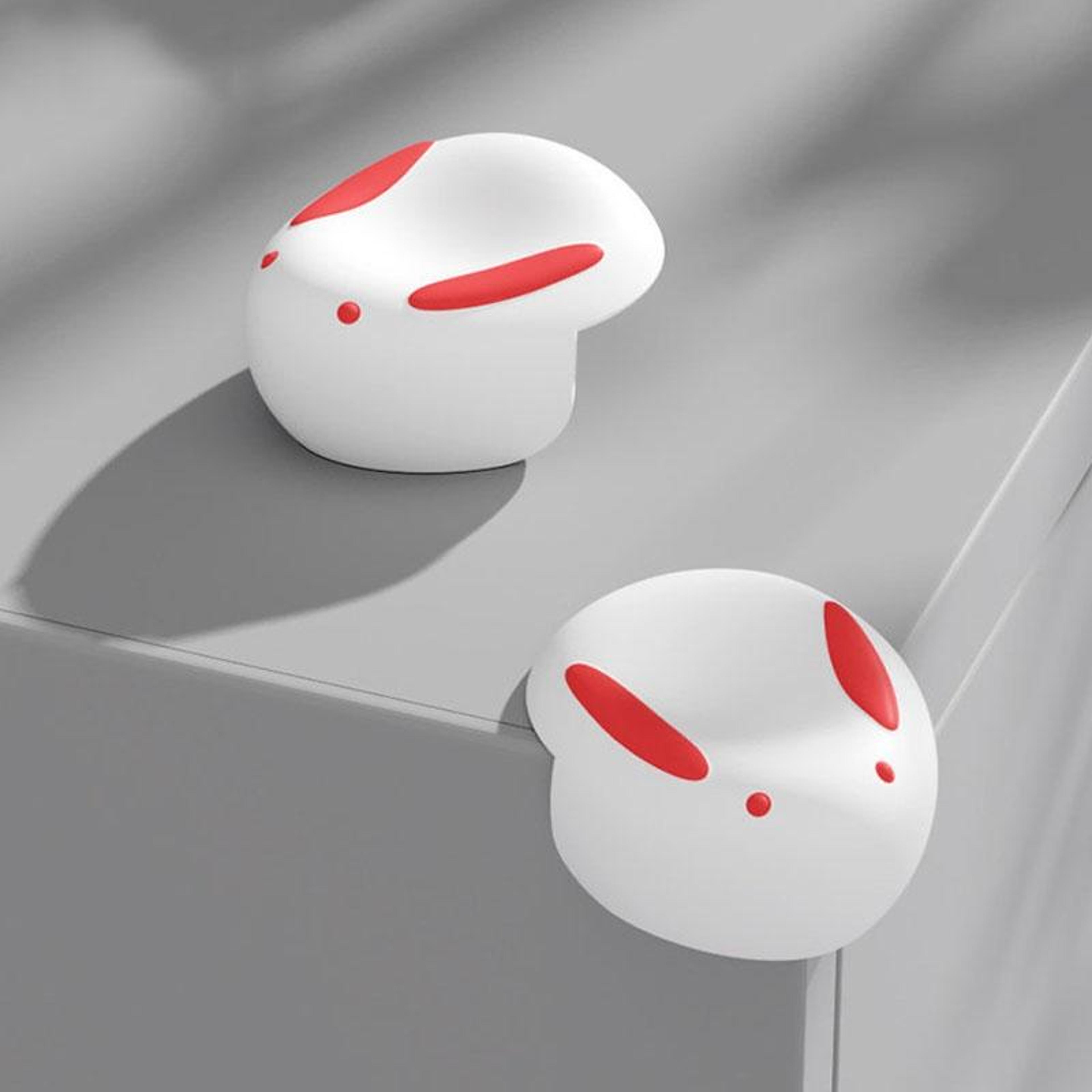 rabbit silicone corner guards for baby proofing tables & furniture 2 piece set