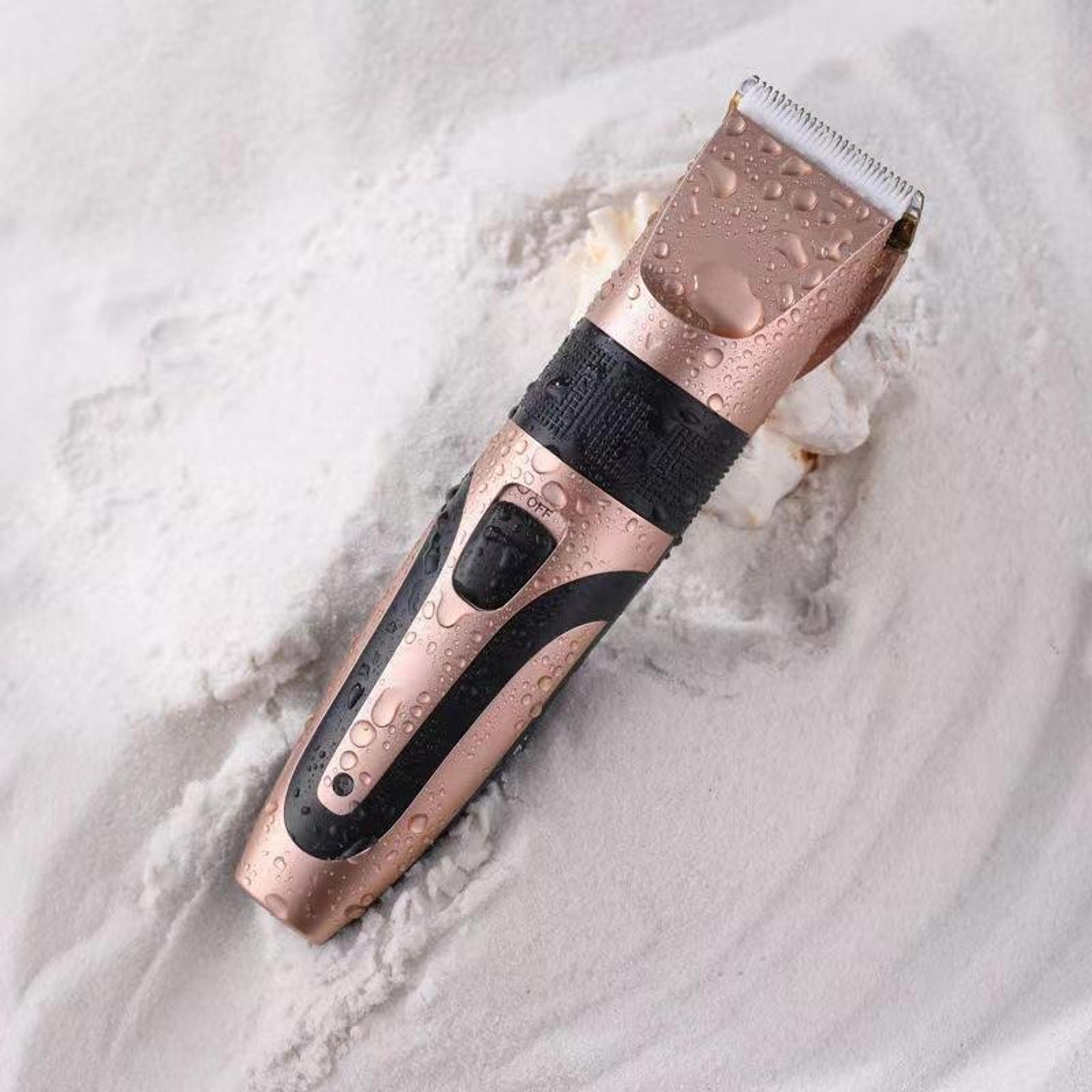 rechargeable pet grooming clippers with ceramic blade & digital display