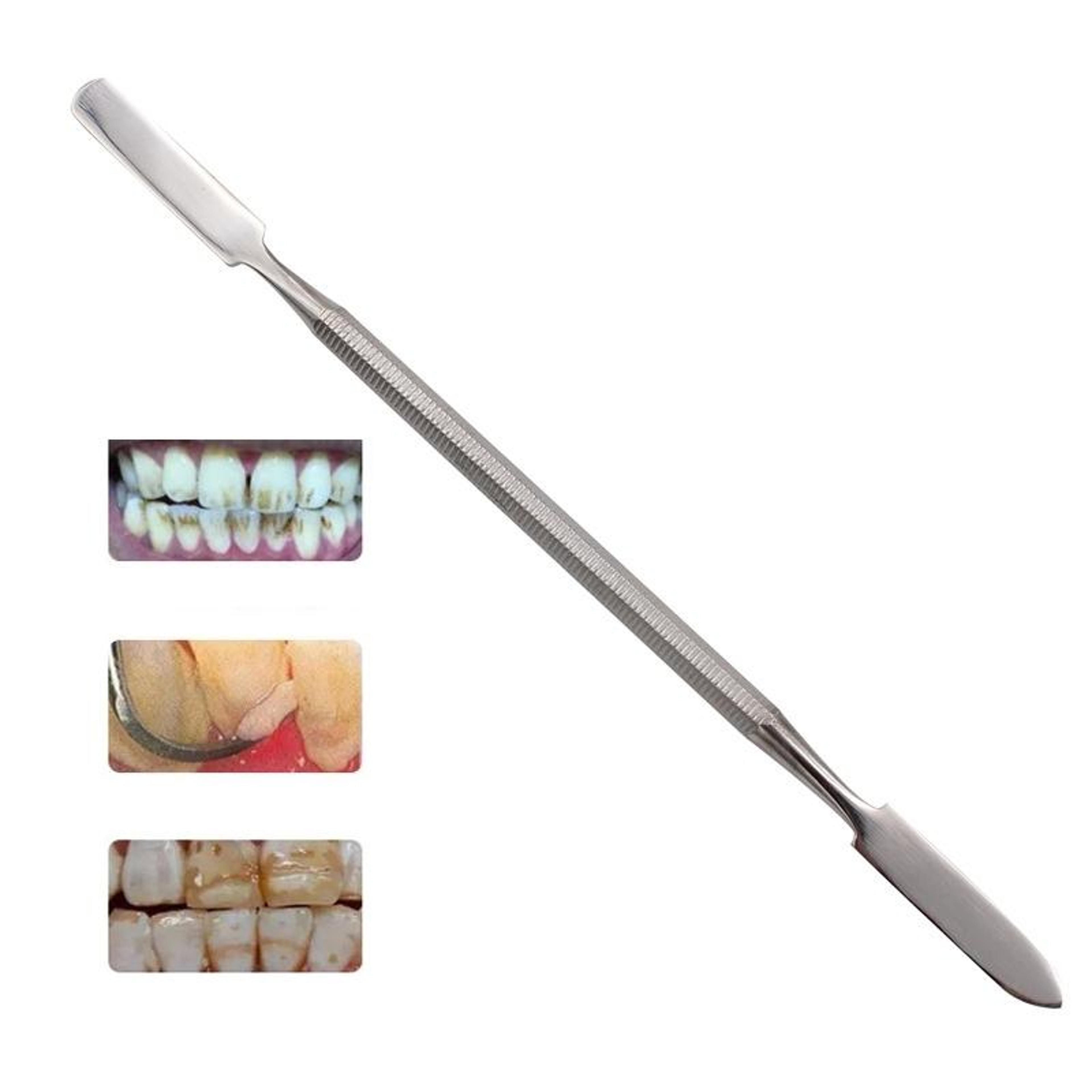 professional stainless steel dental spatula double ended cement mixing tool for clinics & labs