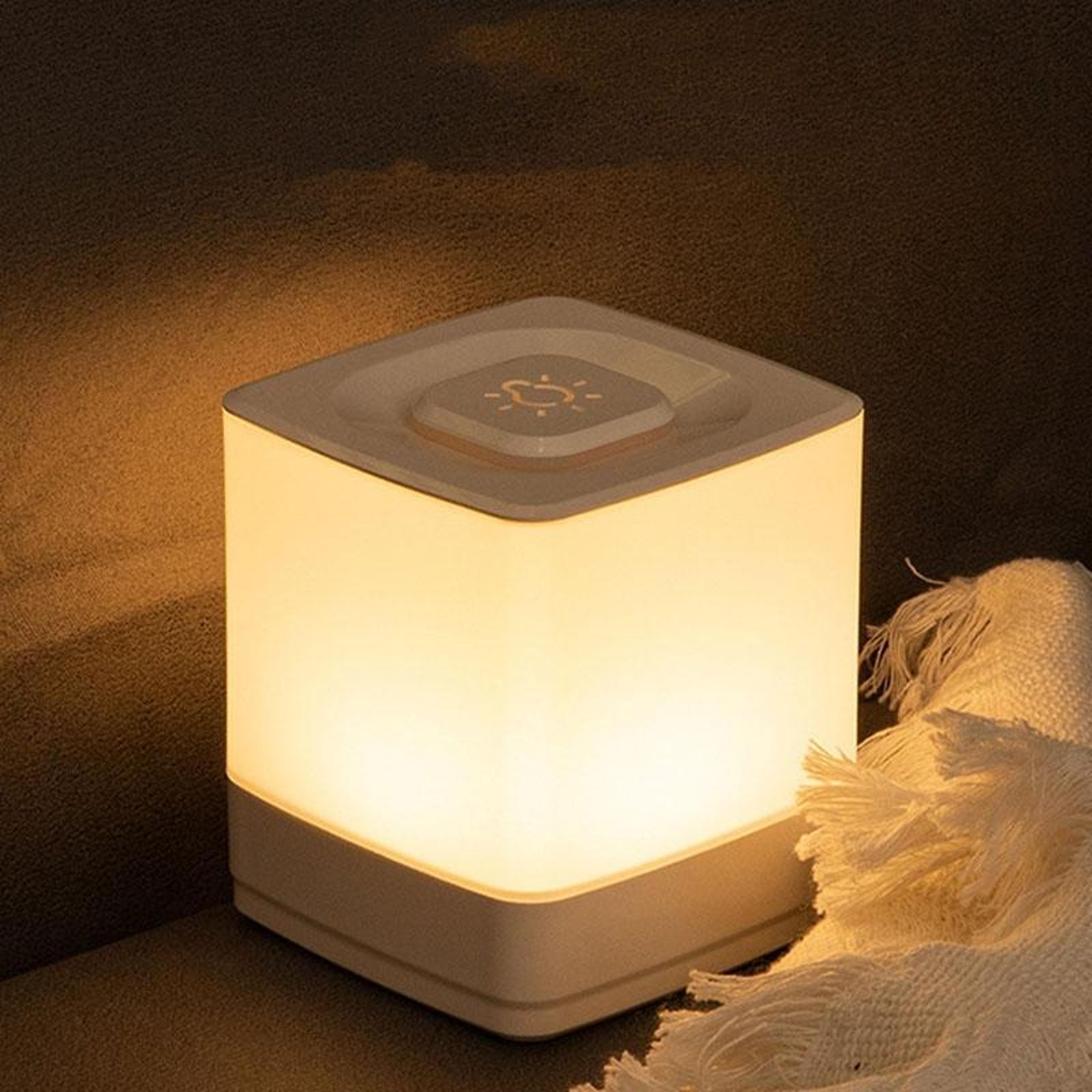 portable led bedside night light with warm ambiance and touch control