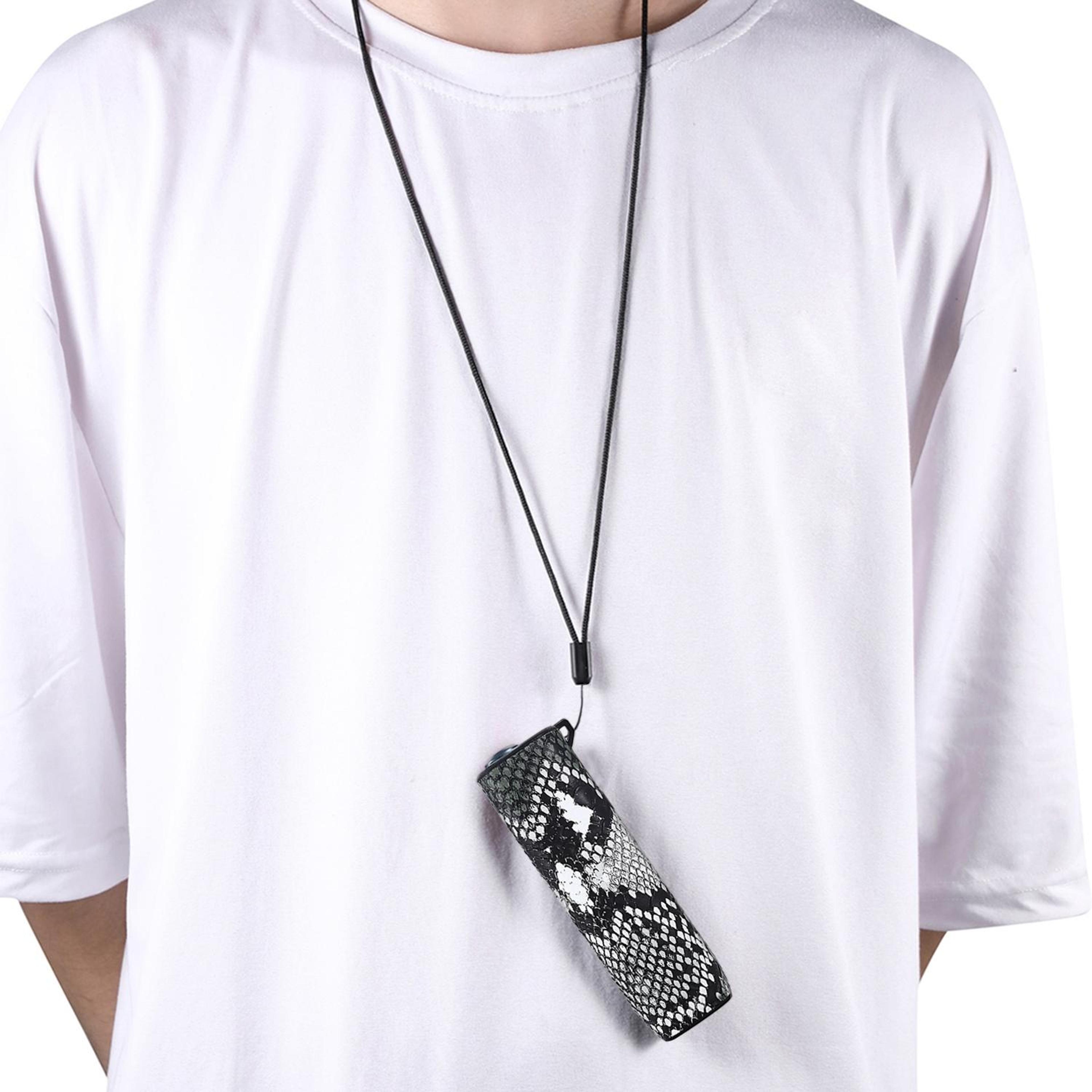 snake pattern tpu pu electronic cigarette case with lanyard, stylish & protective