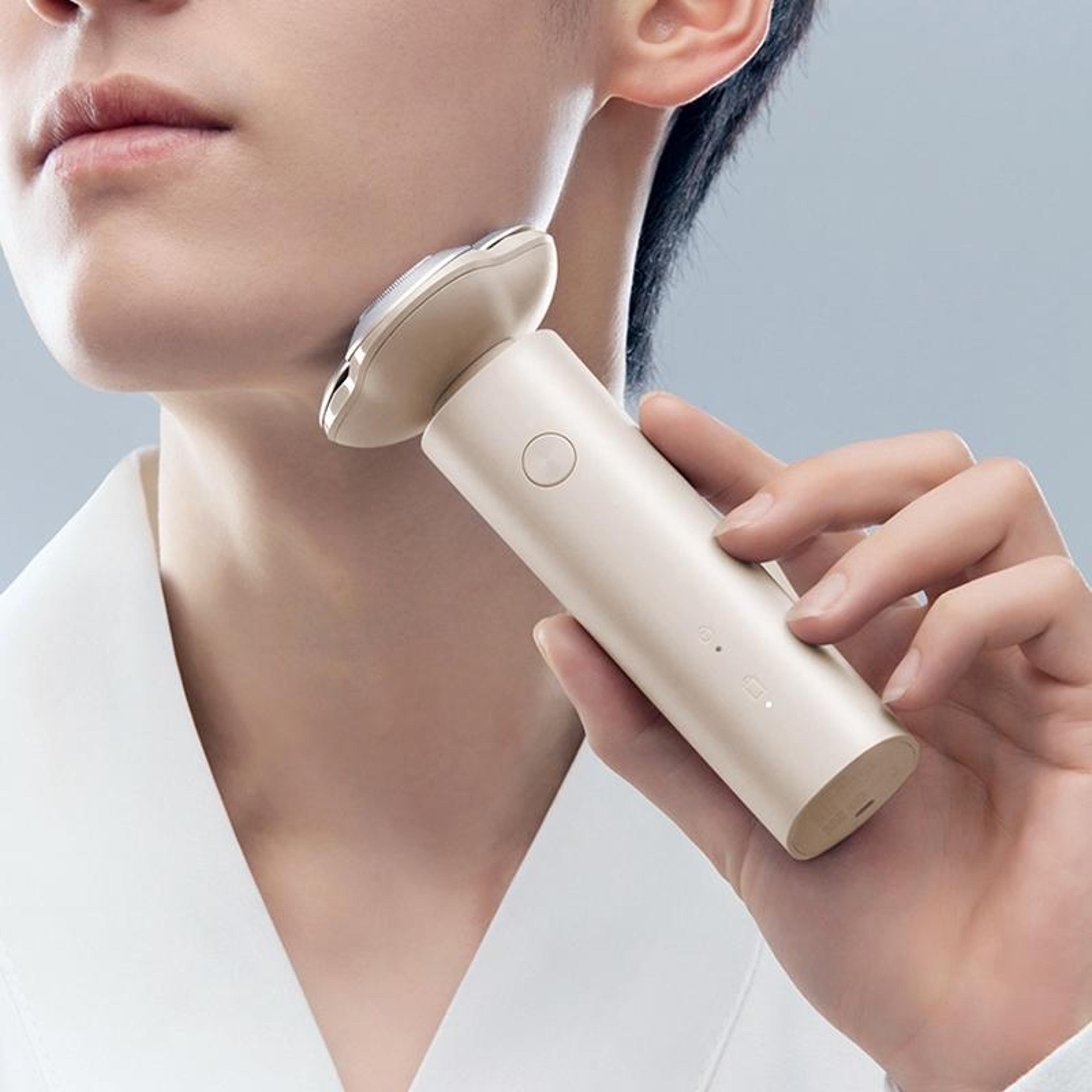 electric shaver with 3d floating heads ipx7 waterproof usb-c razor