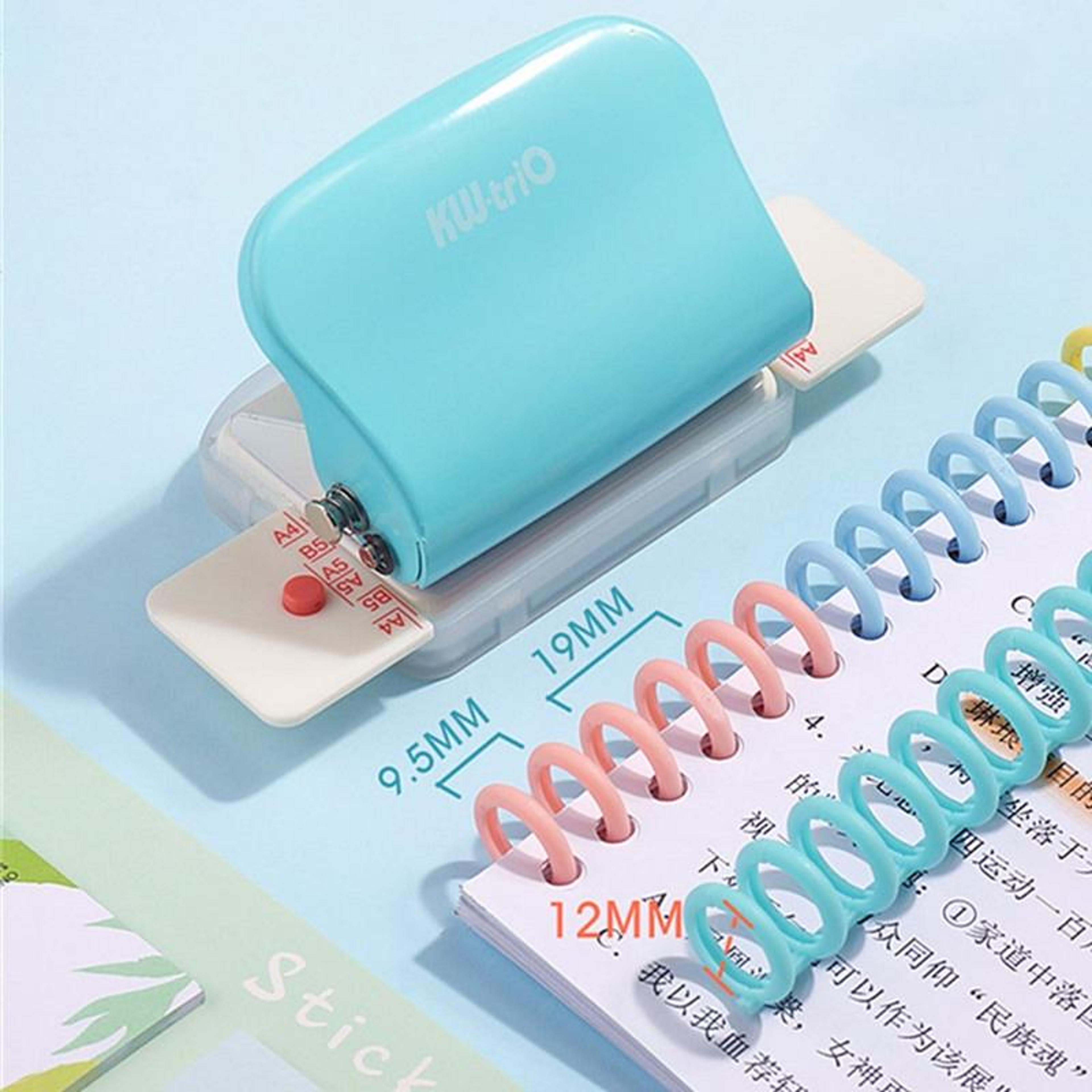 portable 6 hole paper punch for a4 b5 a5 loose leaf planners and notebooks