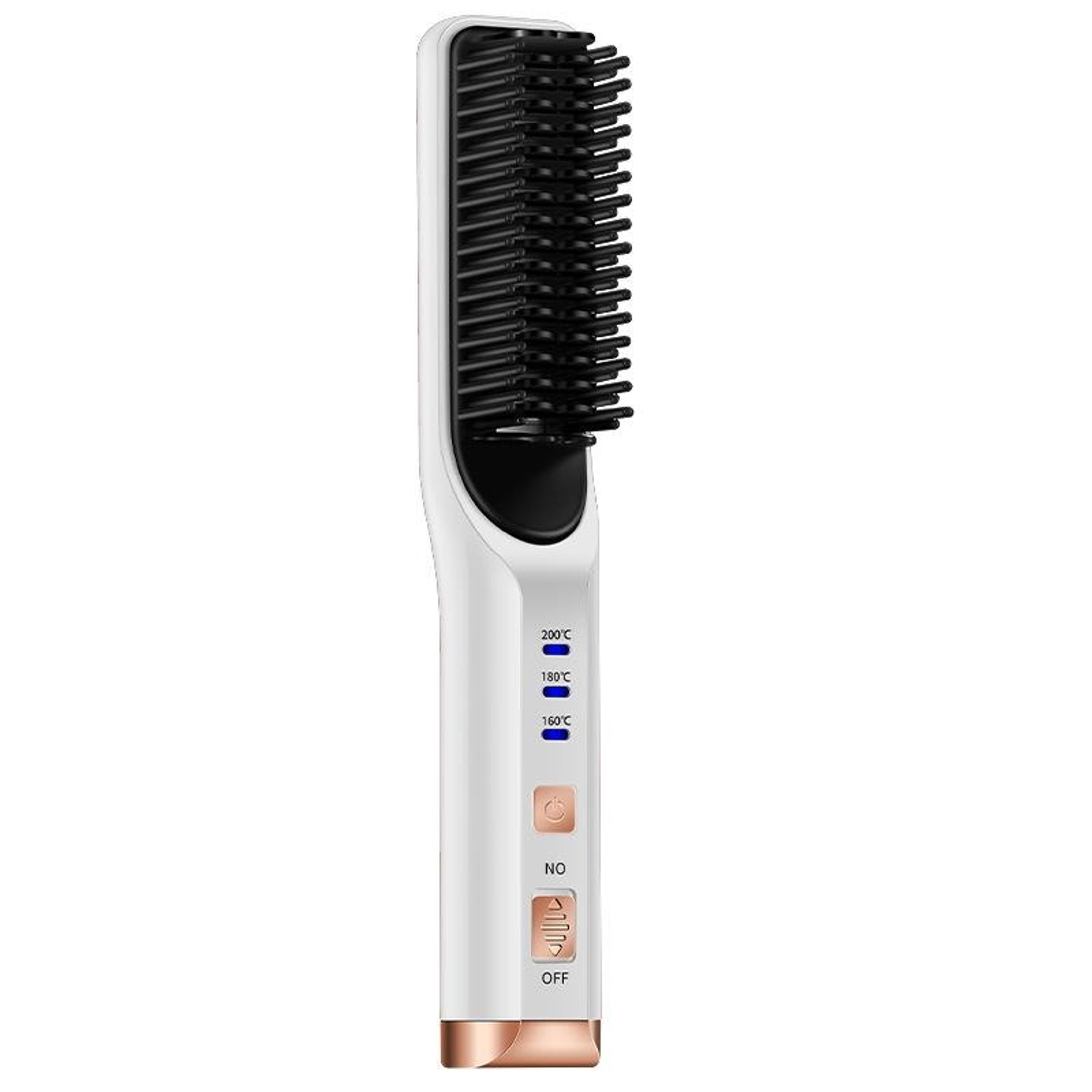 2-in-1 mini hair straightener & curler portable hair straightener brush for travel styling
